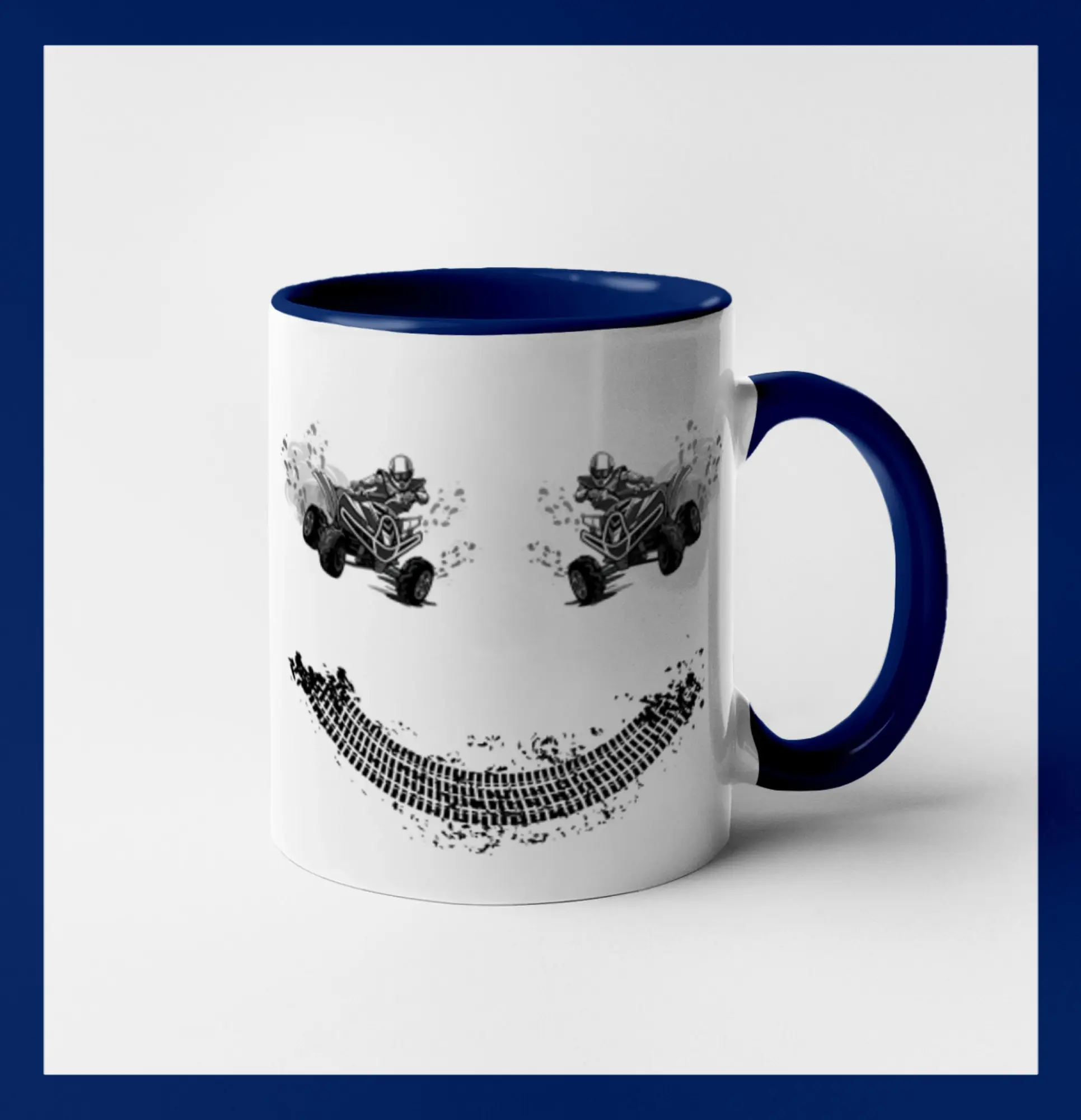 Tričko s štvorkolkou - Štvorkolka smile - Hrnček 