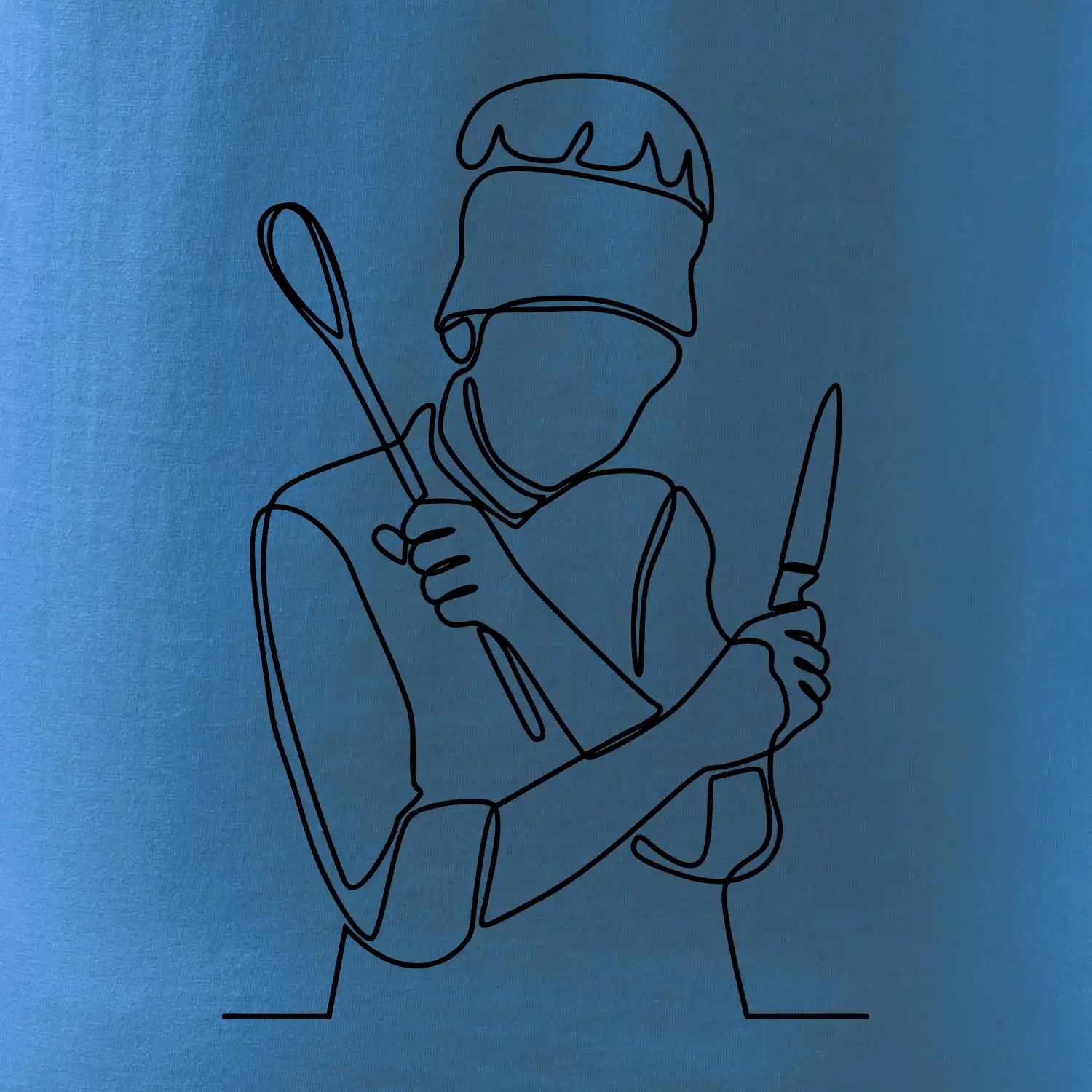 Kuchař jedním tahem