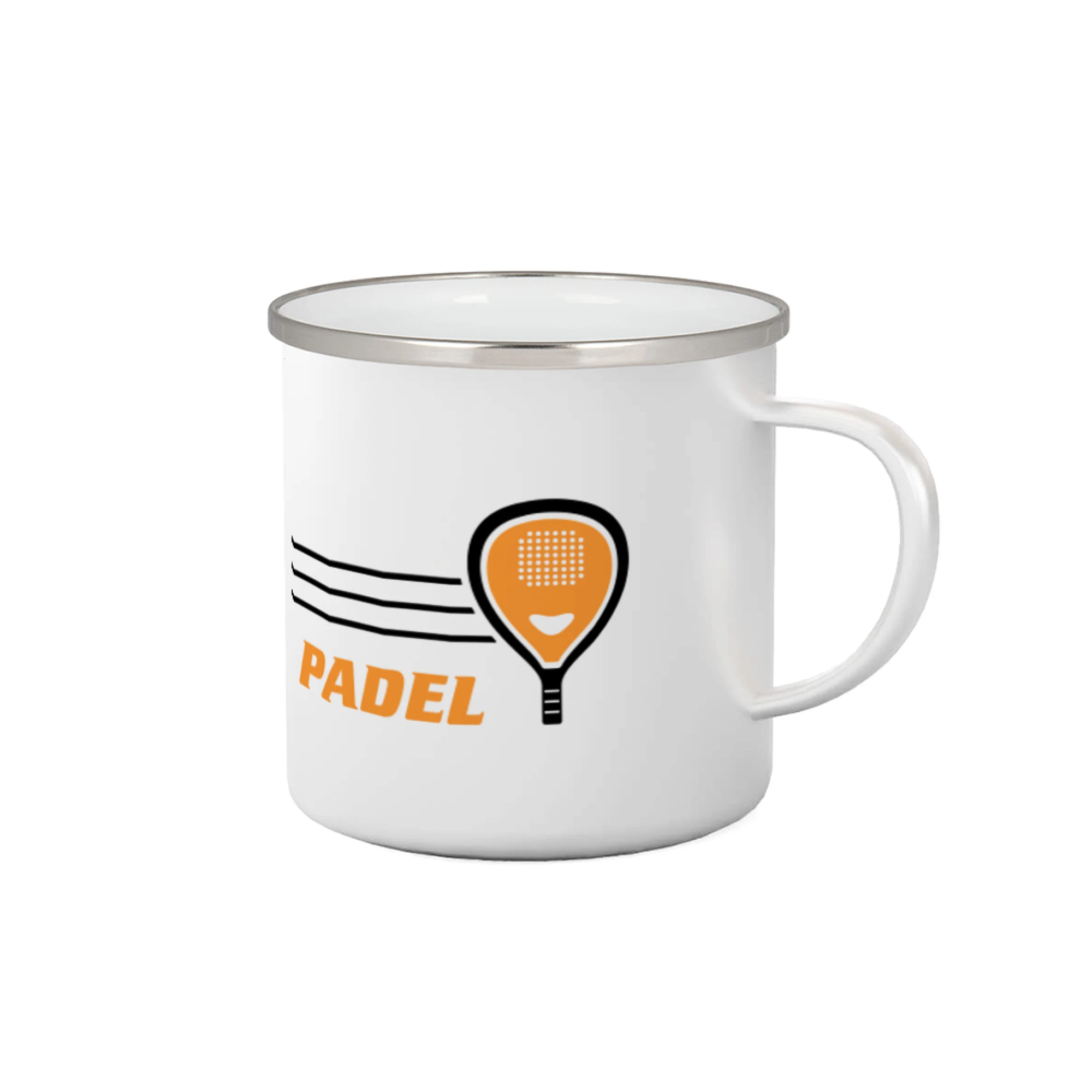 Tričká s motívmi Padel tenis - Padel - oranžová raketa - Plecháčik