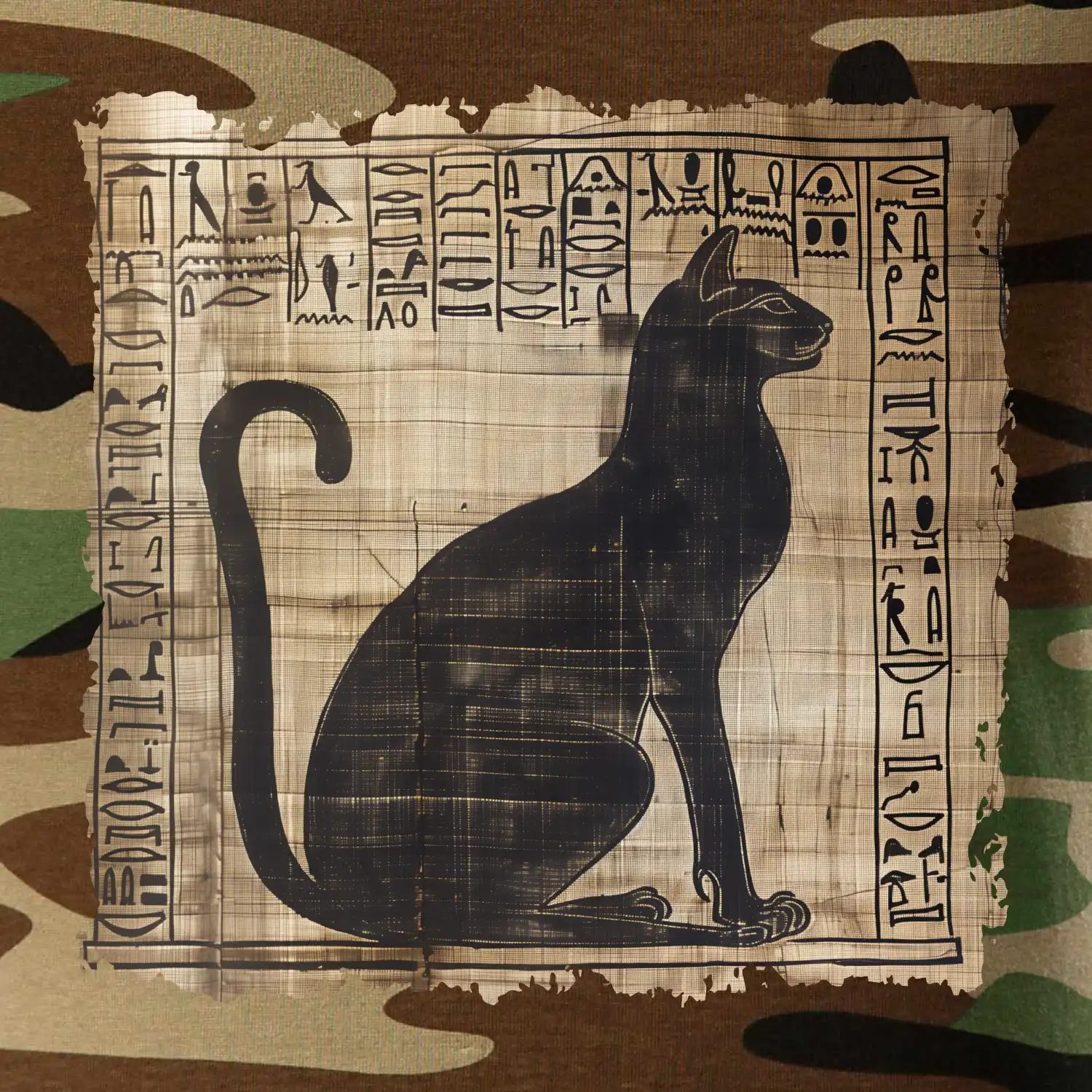 Egyptské hieroglyfy kočka