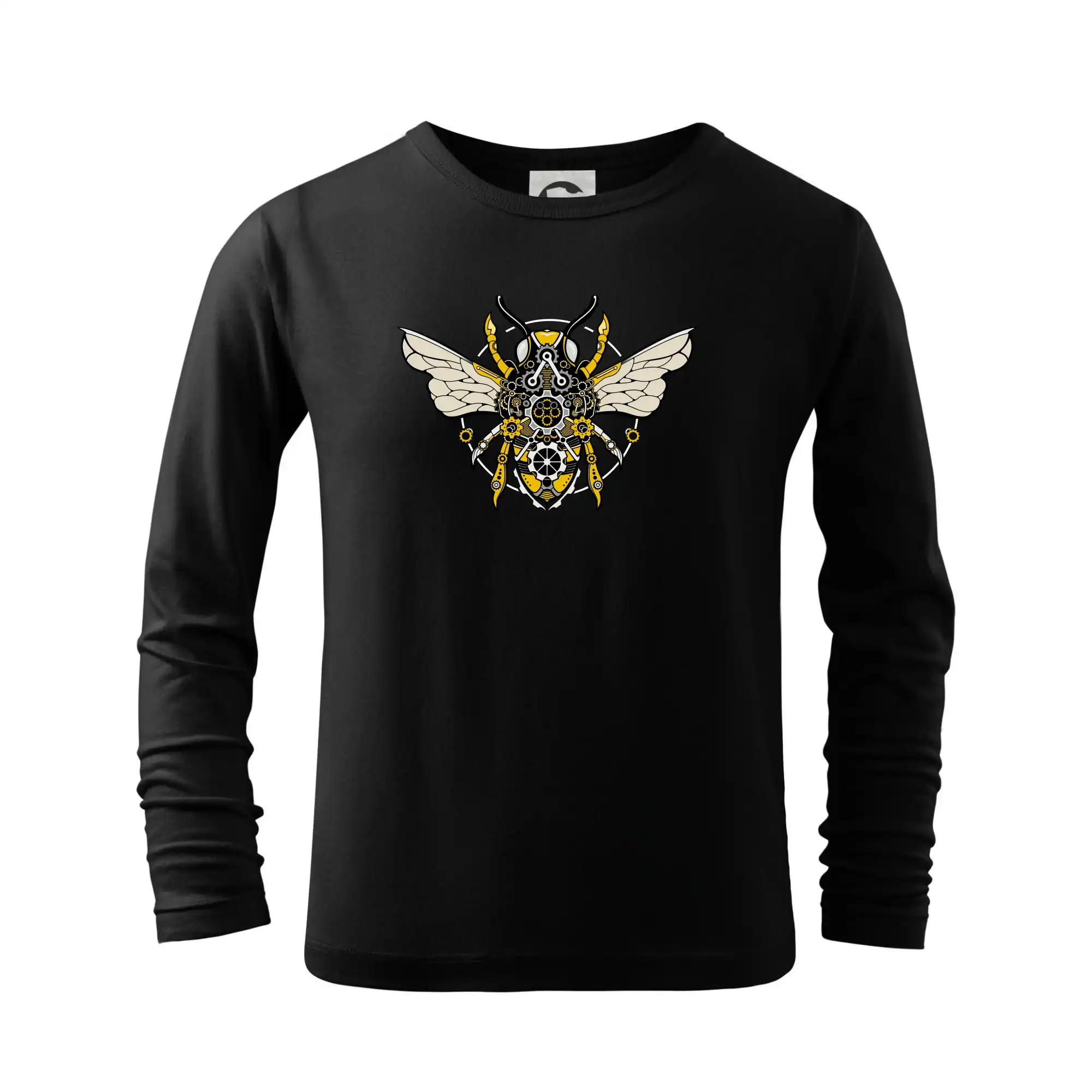 Tričká s potlačou steampunk - Steampunk včela farebná - Tričko detské Long Sleeve