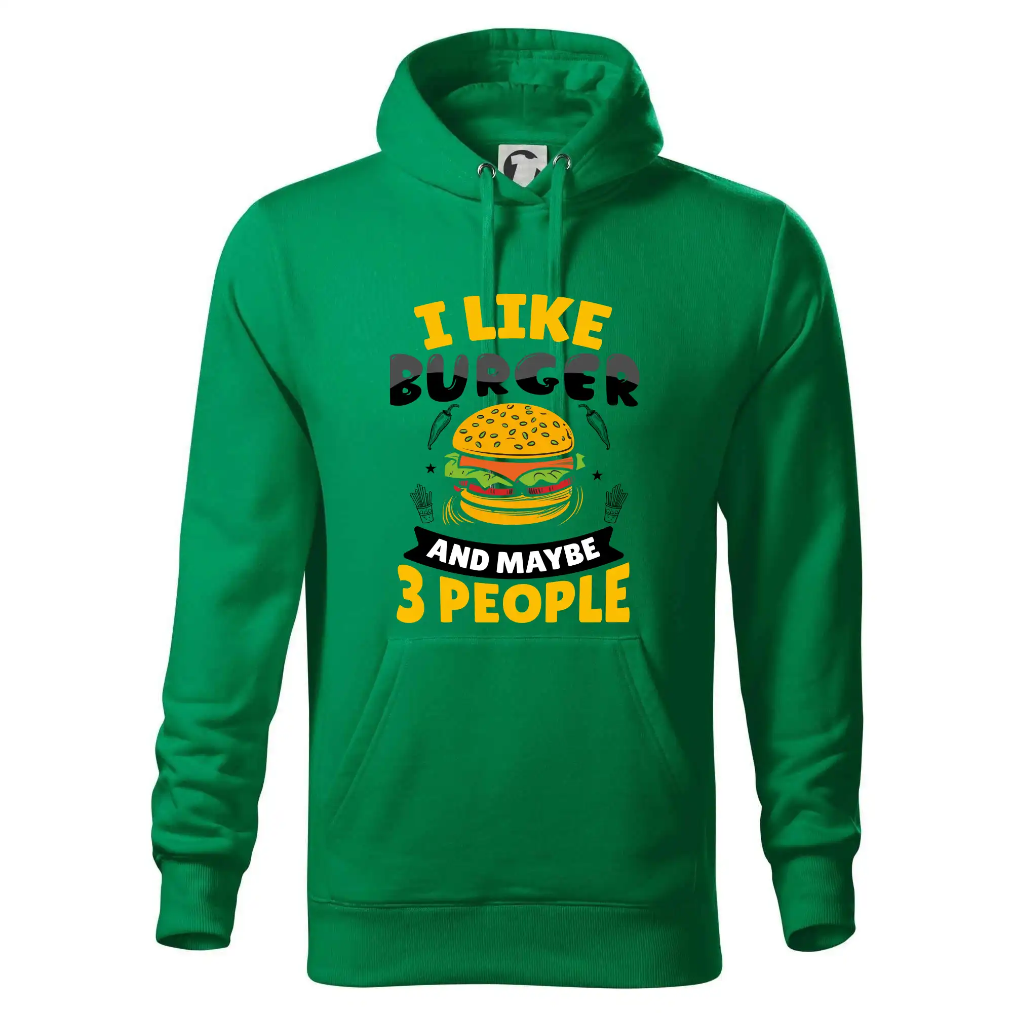 I like burger and maybe 3 people