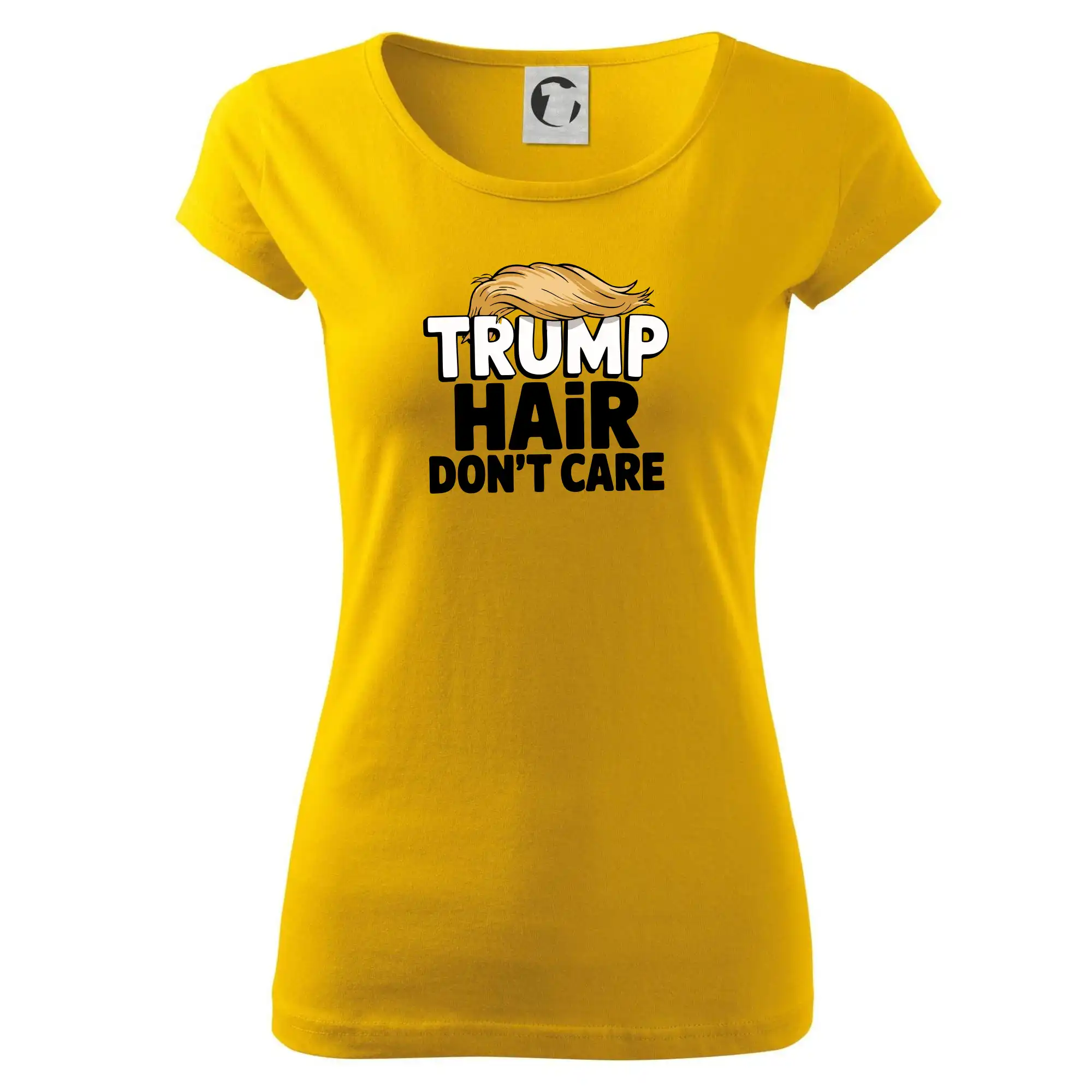 Politické tričká - Trump hair dont care - Dámske tričko Pure