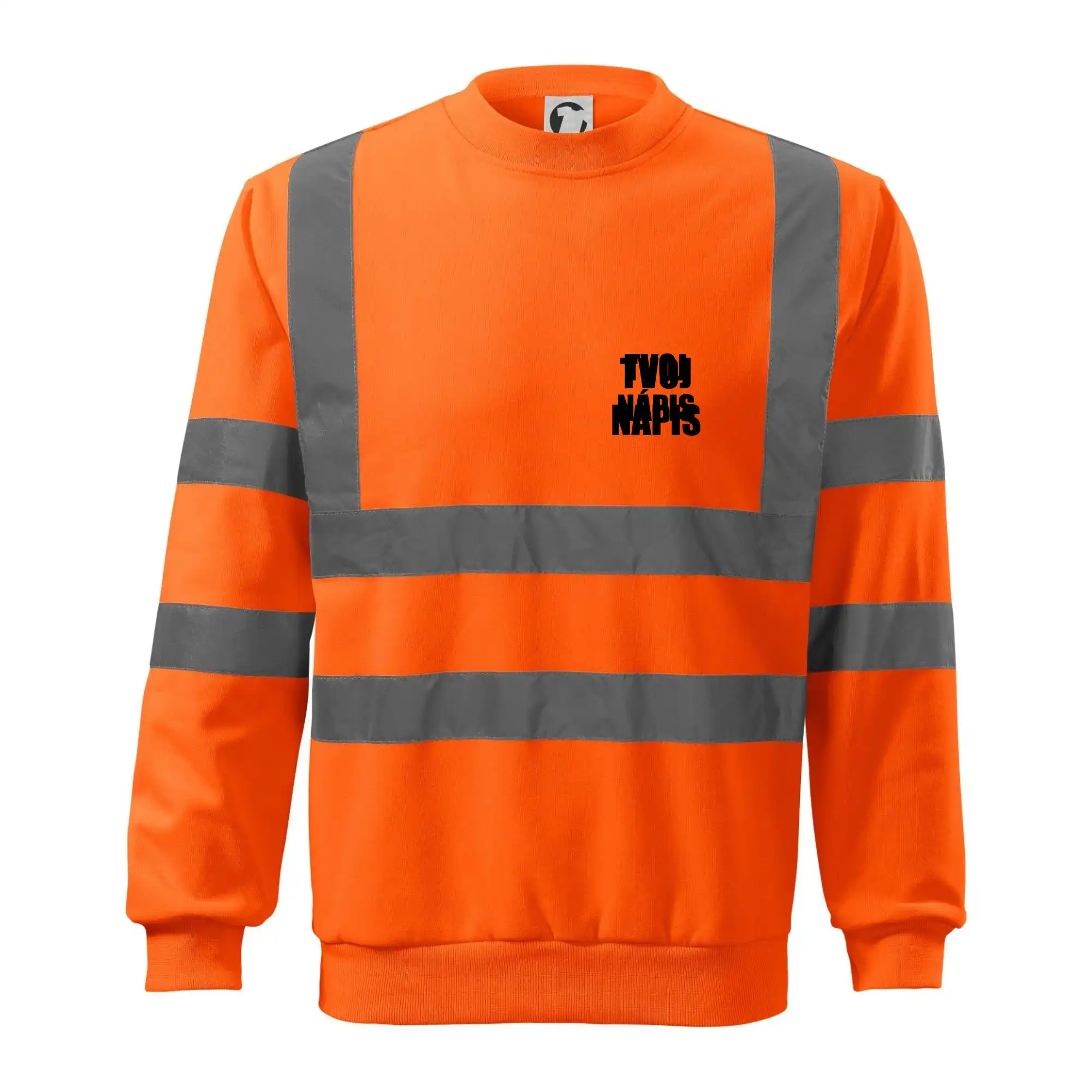 MyShirt tričká - Tvoj vlastný nápis tlačiaci - na prsníku - Reflexná mikina