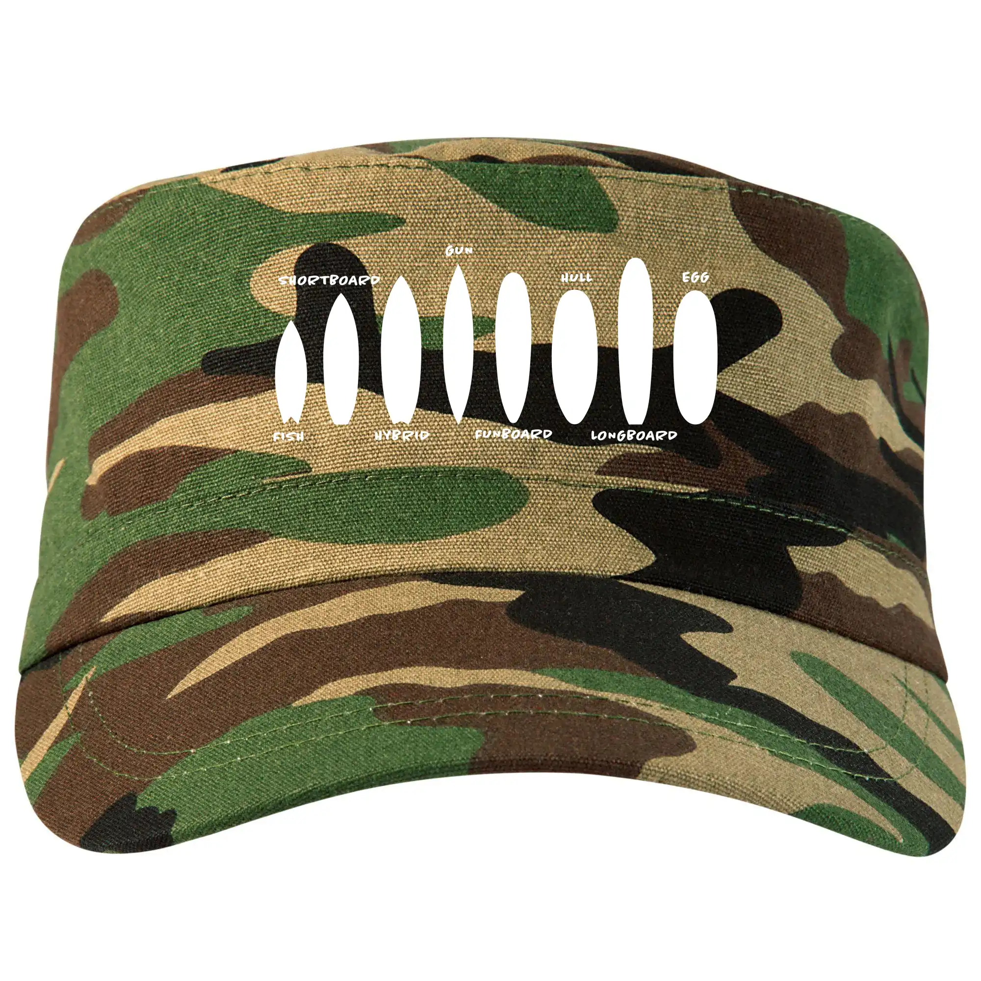 Surferske tričká - Typy surfů - Šiltovka CAMO