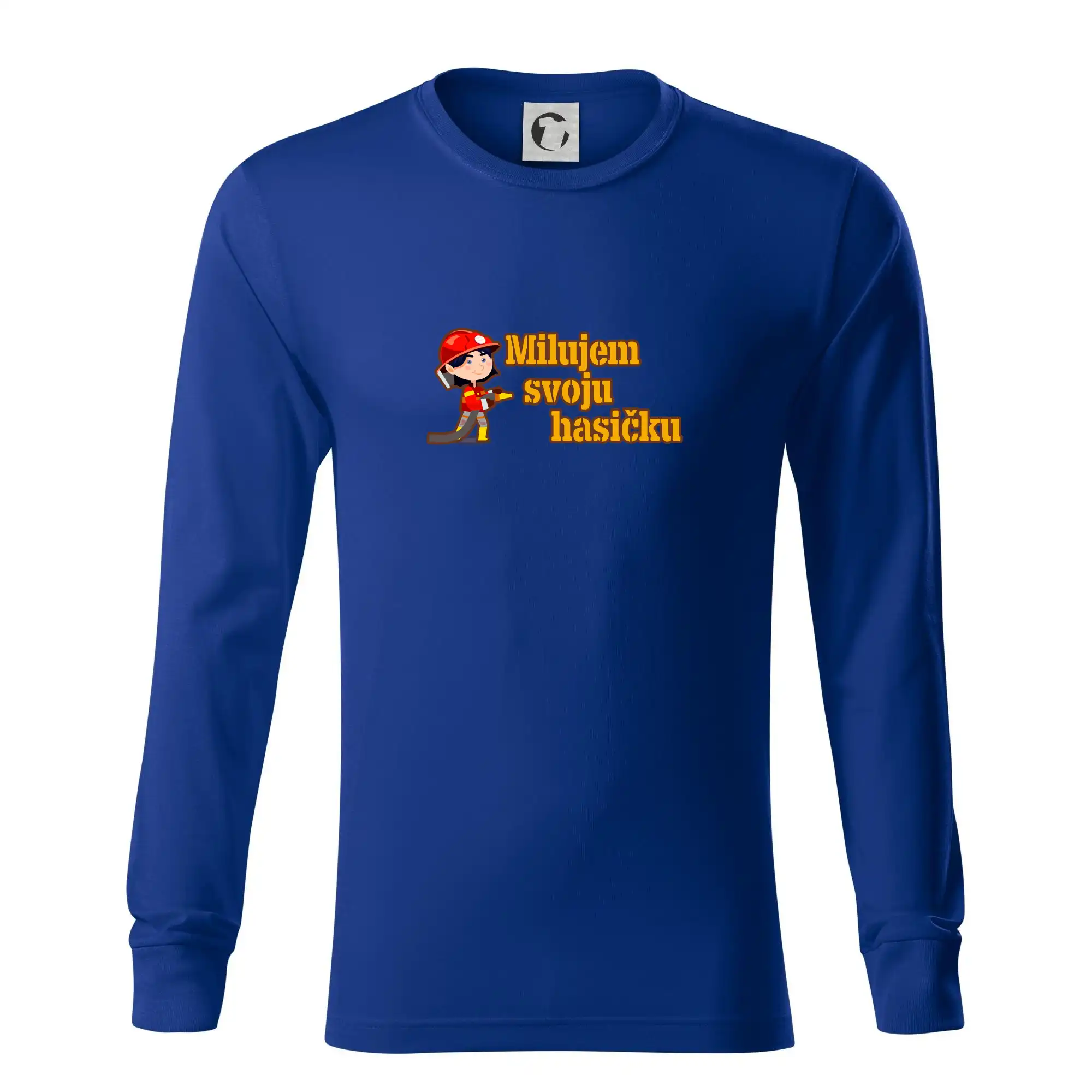 Originálne tričká pre hasičov - Milujem svoju hasičku - Tričko s dlhým rukávom LS R05