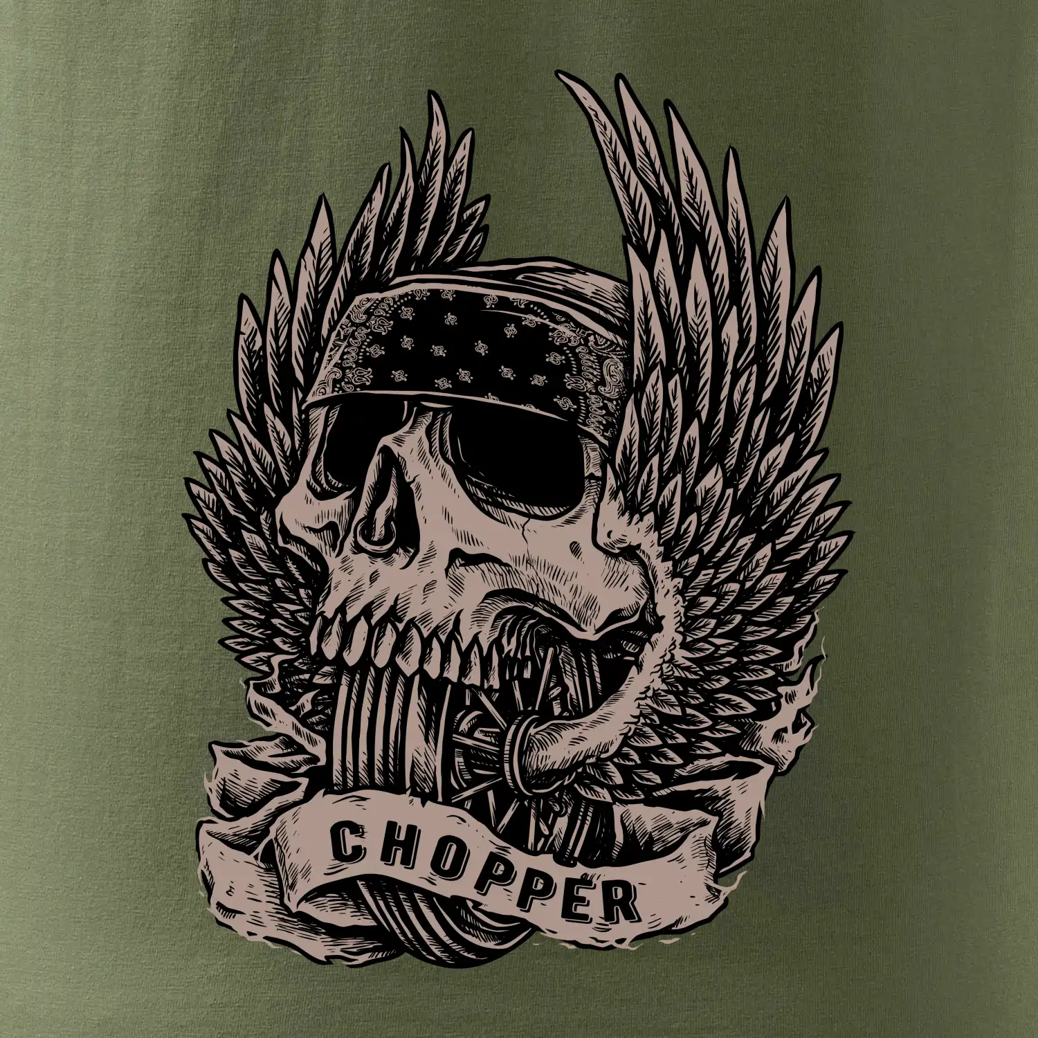 Chopper kolo křídla