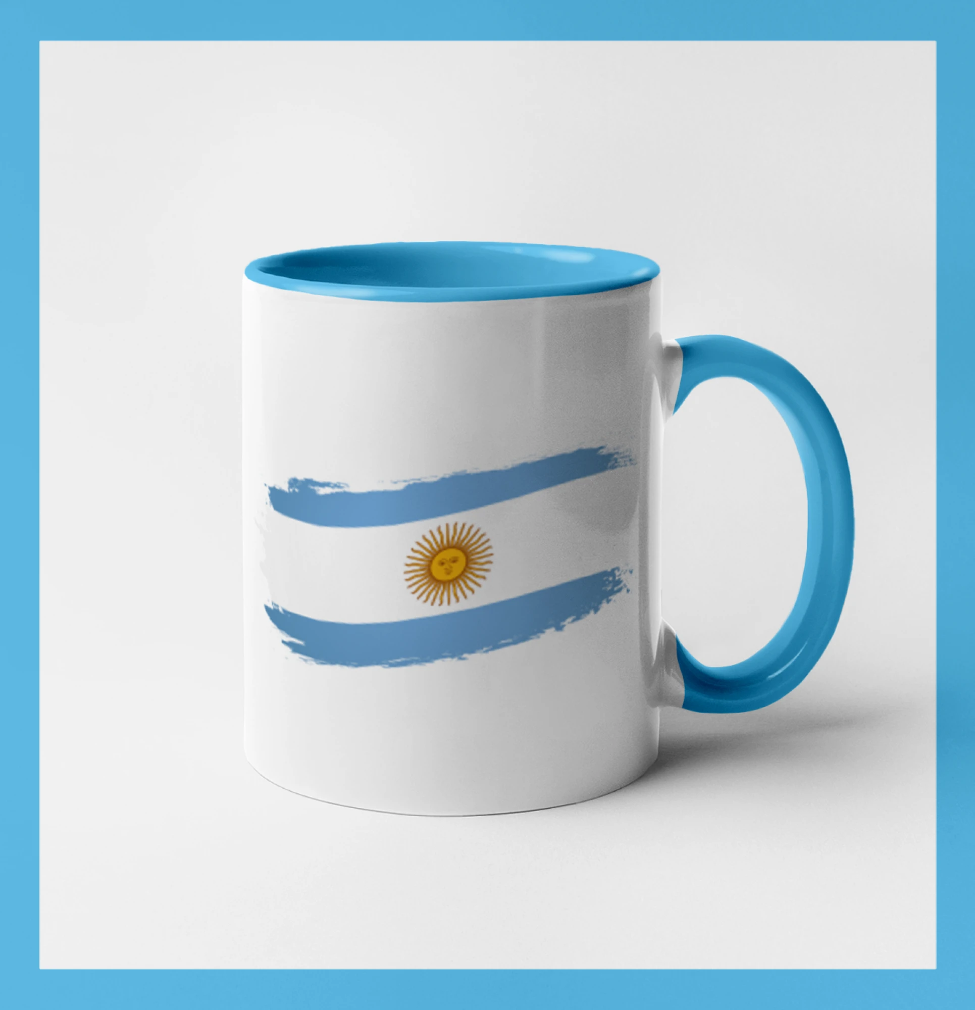 Argentina vlajka okousaná