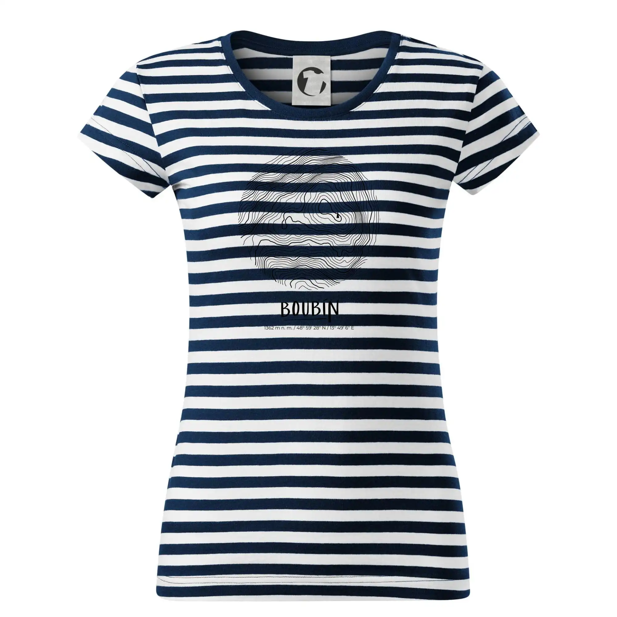 Boubín - vrstevnice v kruhu