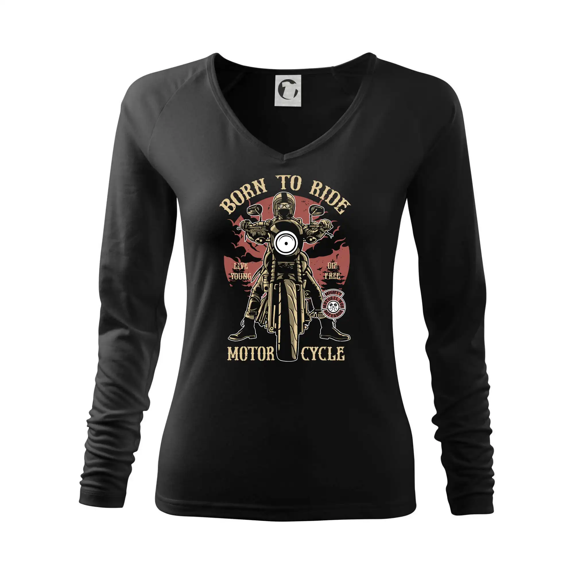 Tričká pre motorkárov¨ - Born To Ride - motor cycle - Tričko dámske Elegance