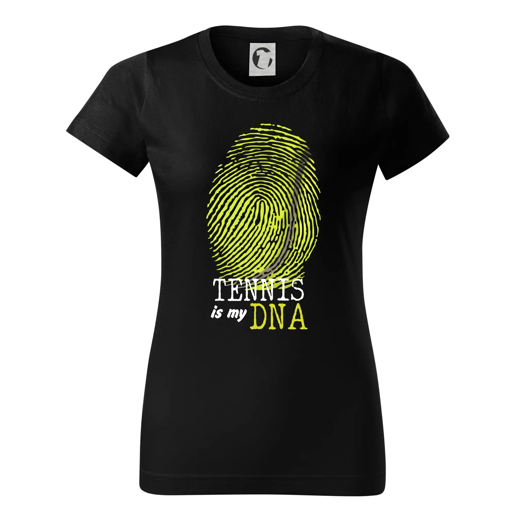 Tričká na tenis - Tennis is my DNA - Dámske tričko basic - ľahko voľnejšie a dlhšie