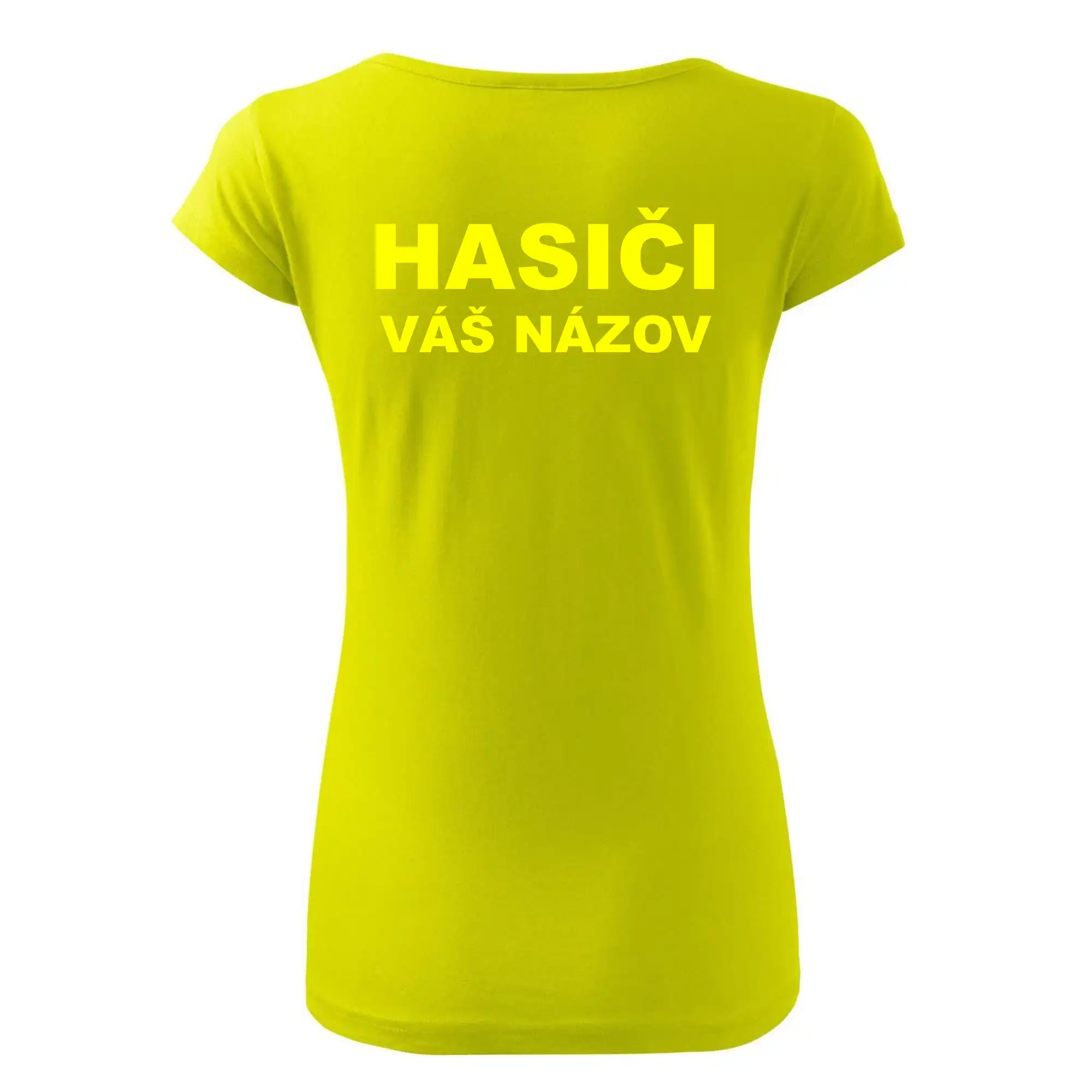 Hasiči - žltý nápis - váš názov zboru