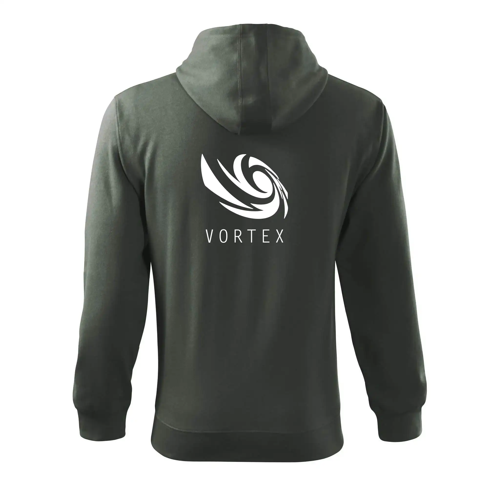 Tričká, mikiny a šiltovky pre Youtubery - Vortex logo jednofarebné - Mikina s kapucňou na zips trendy zipper