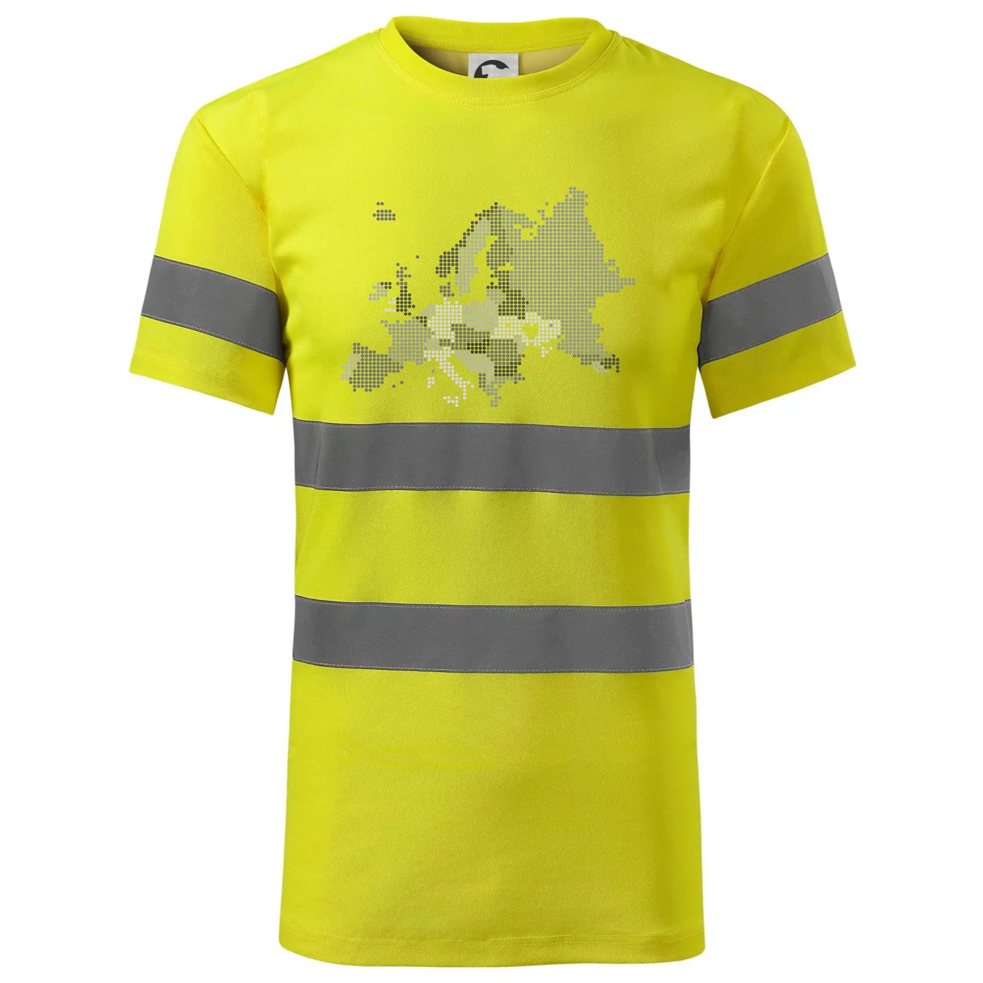 Mapa Evropy - srdce v Ukrajině