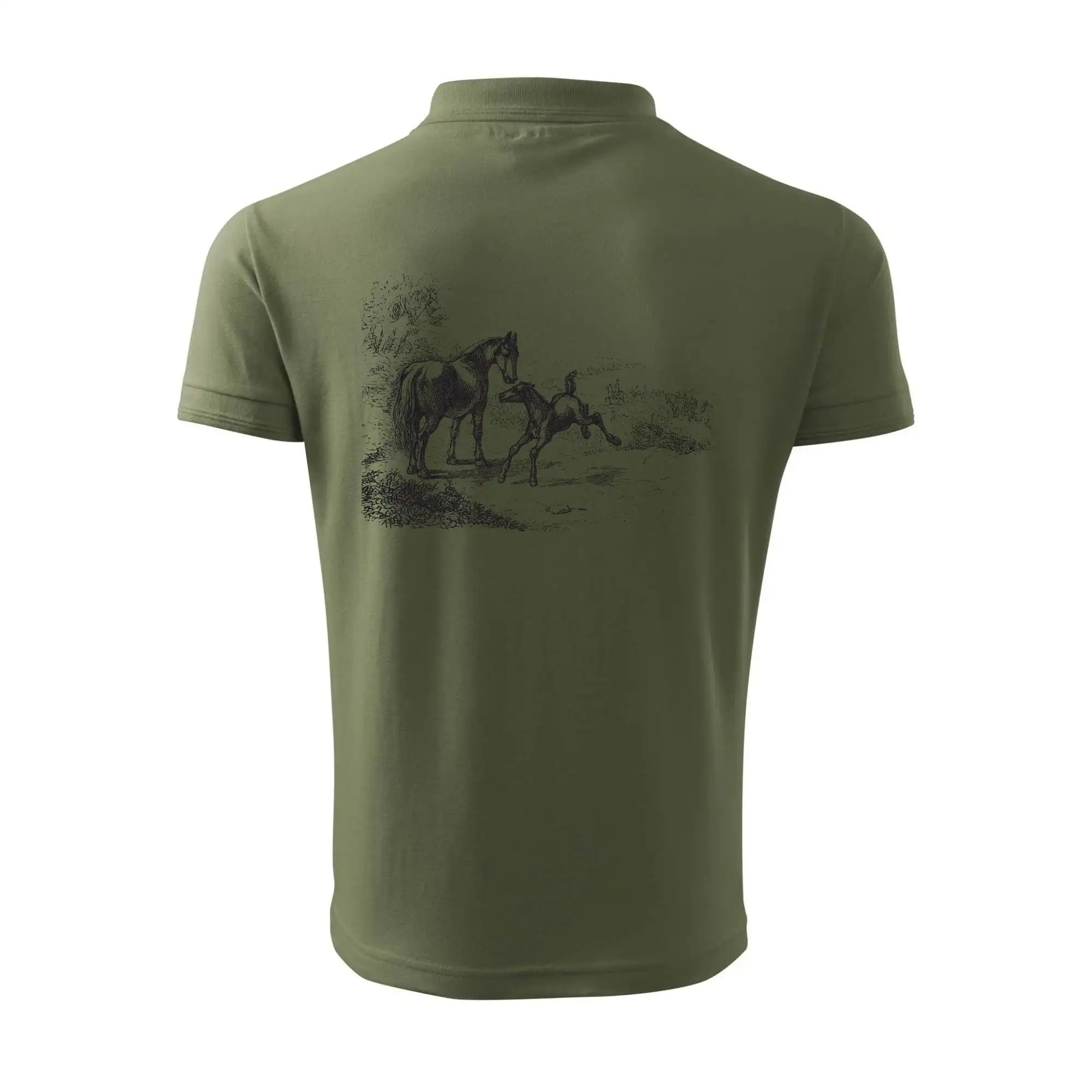 Kůň a hříbě malované