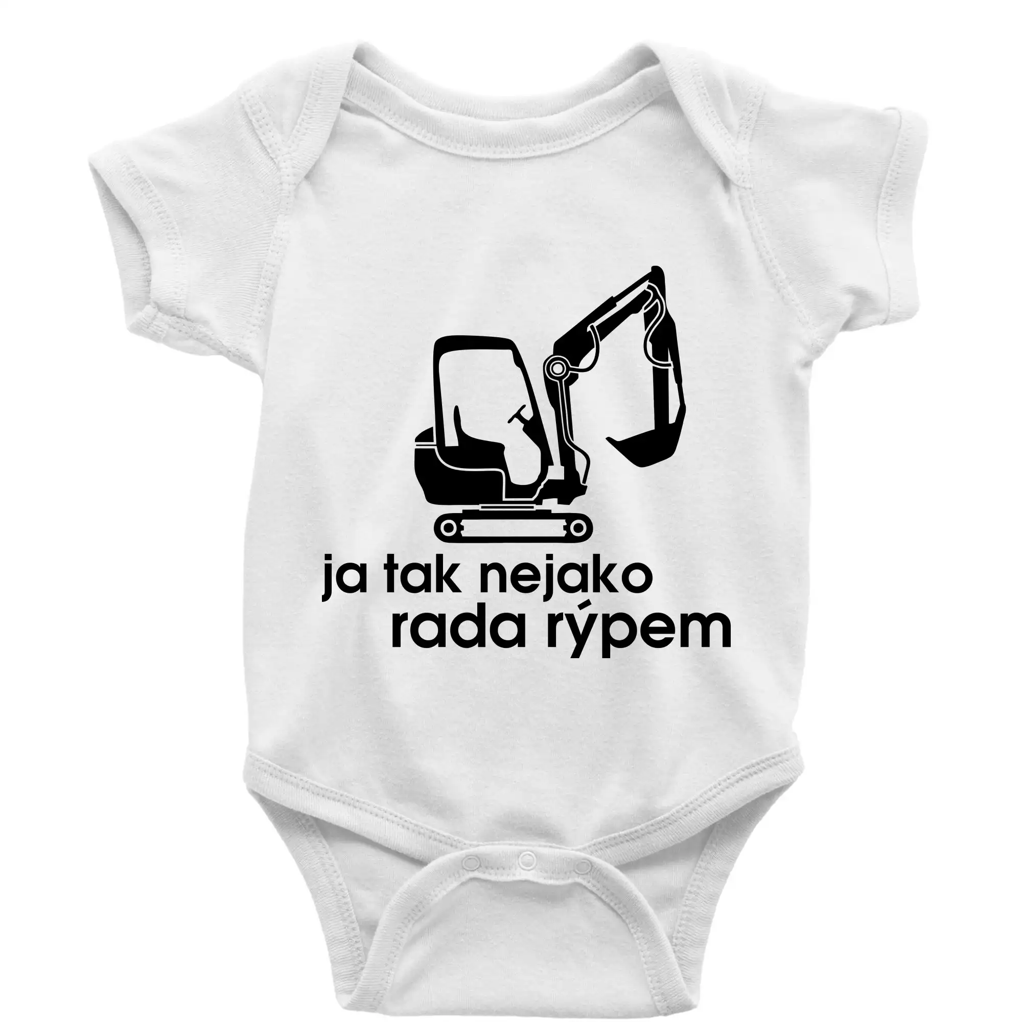 Ja tak nejako rád/ ráda rýpem - Body dojčenské s krátkym rukávom