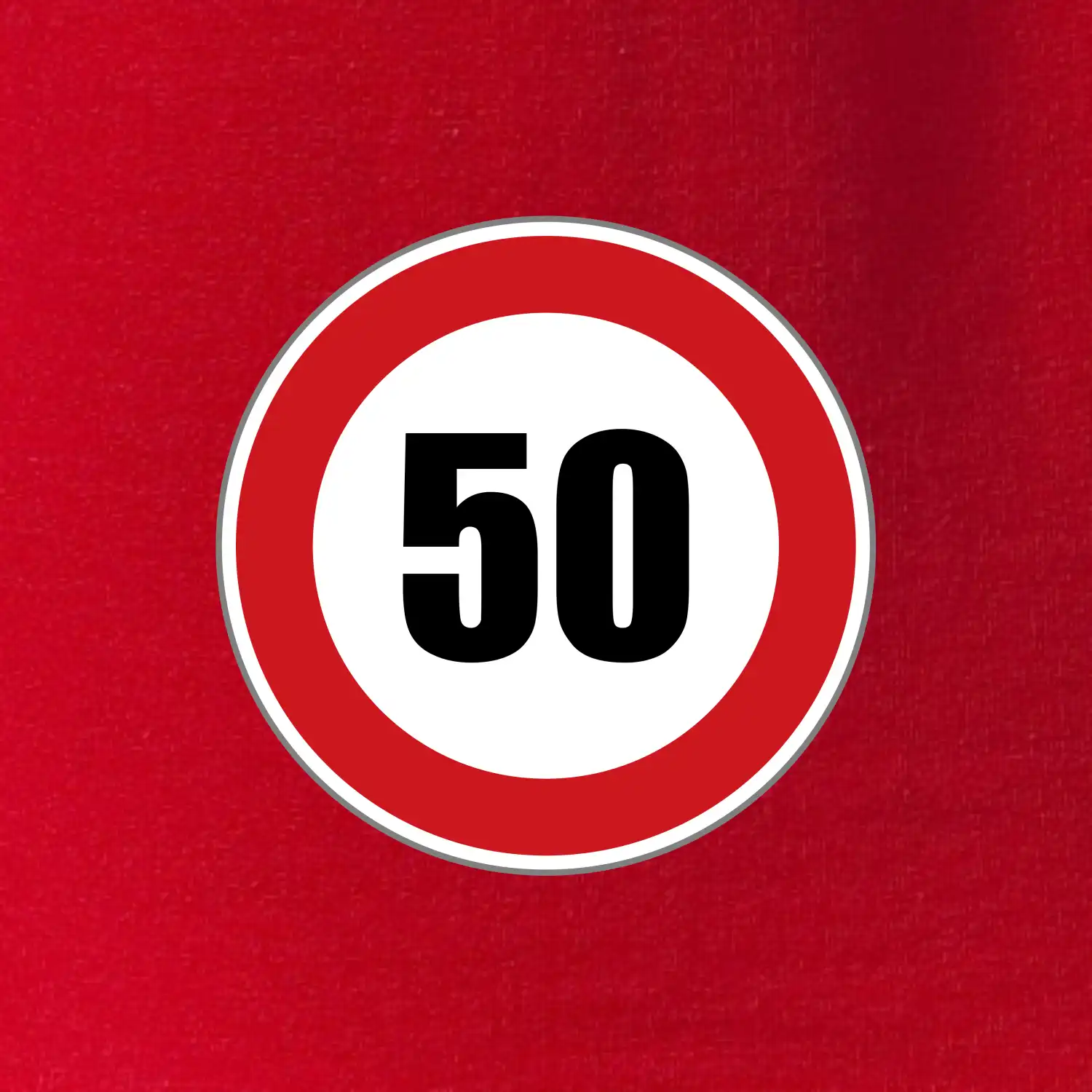 Dopravní značka - omezení rychlosti 50