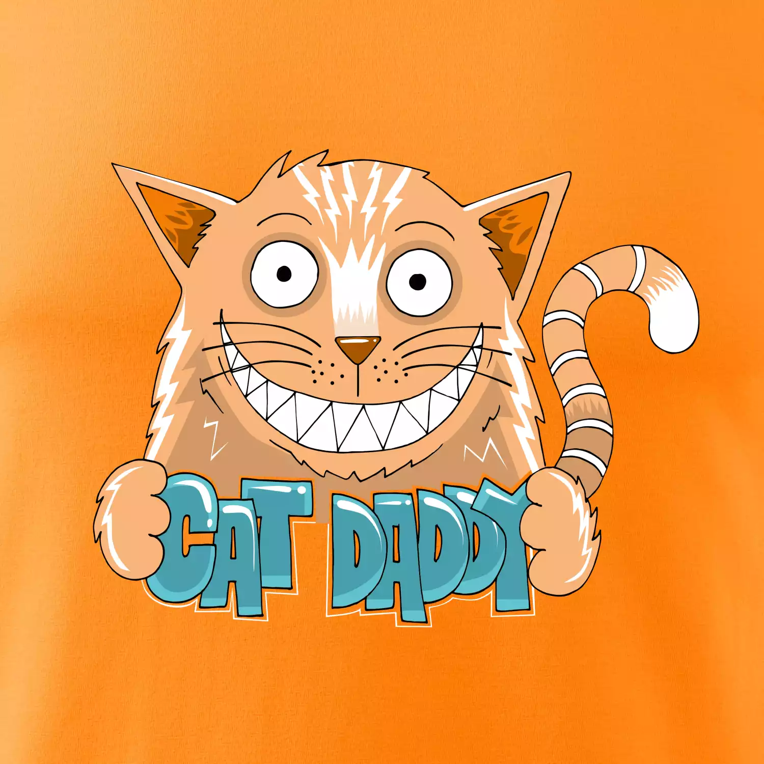 Cat daddy s vyceněnými zuby (Pecka design)