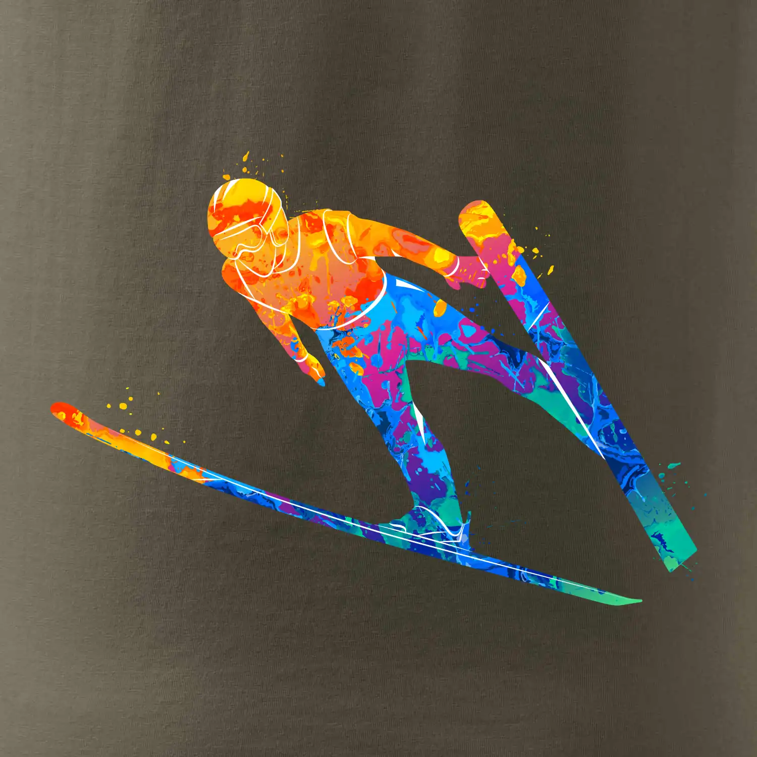 Skokan na lyžích splash