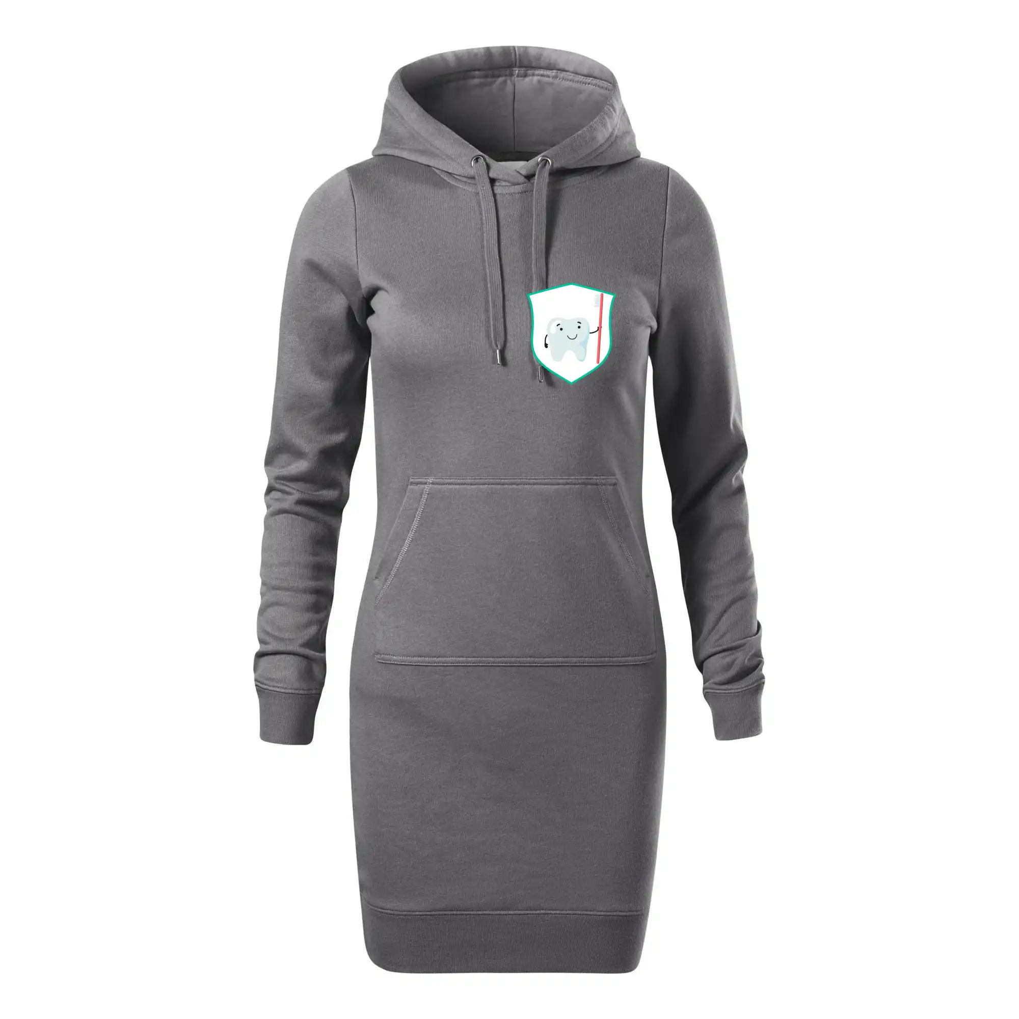 Zoubek na prsu - zubní kartáček