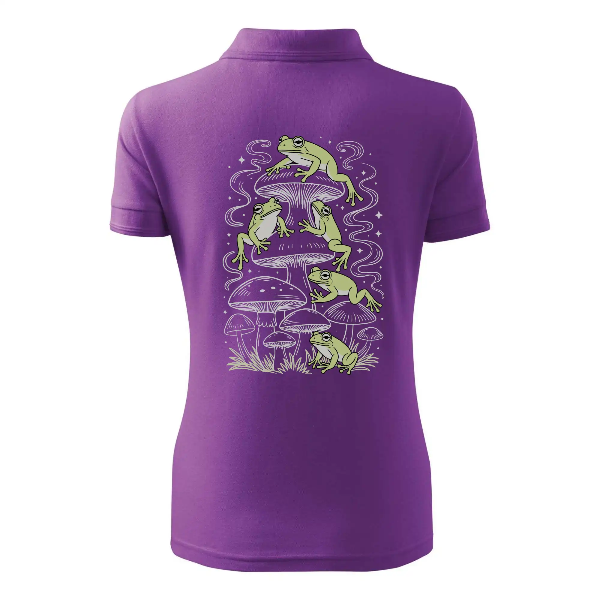 Goblincore frogs and various mushrooms