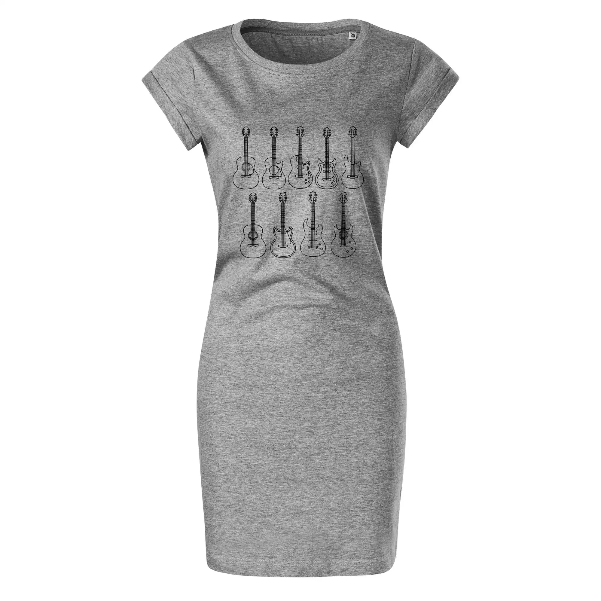 Typy kytar černé kresby