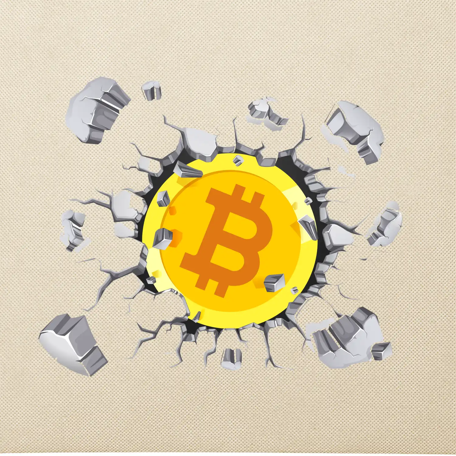 Bitcoin v triku