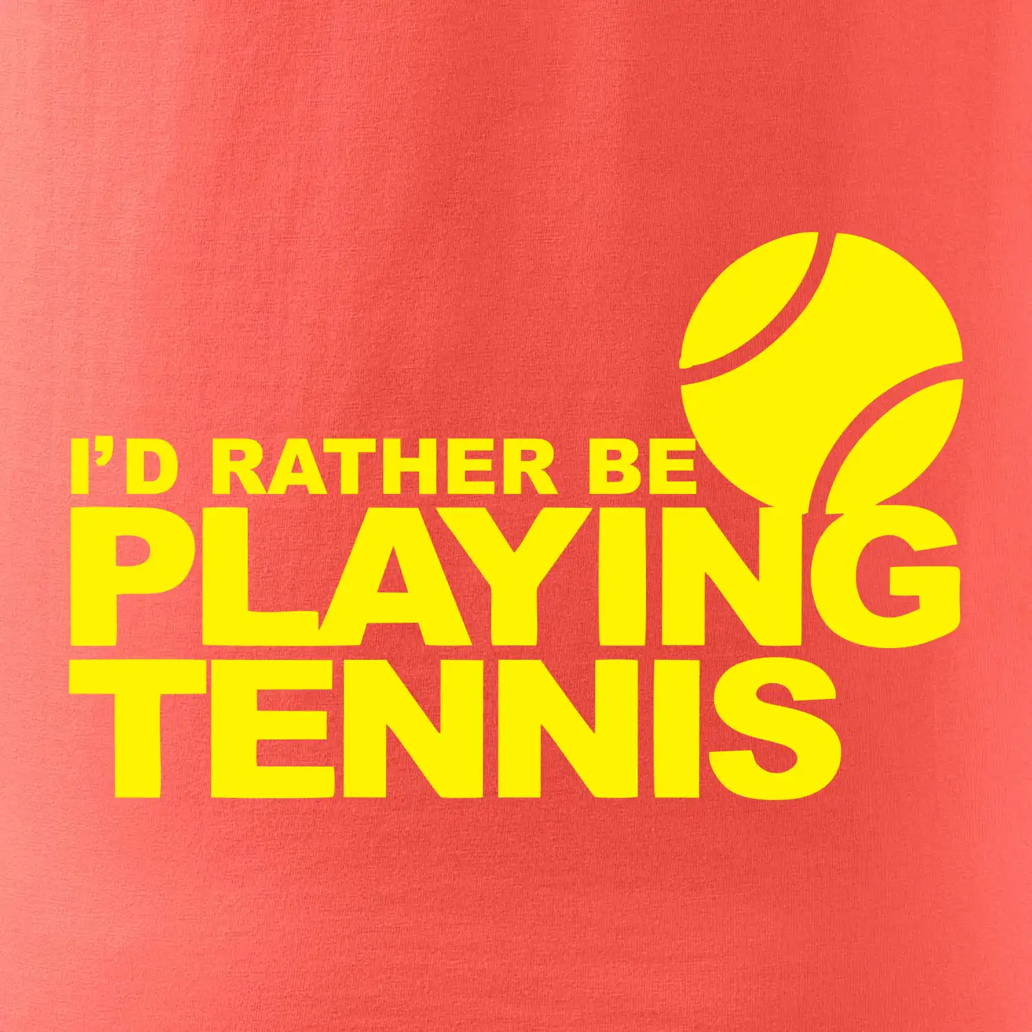 Playing tennis