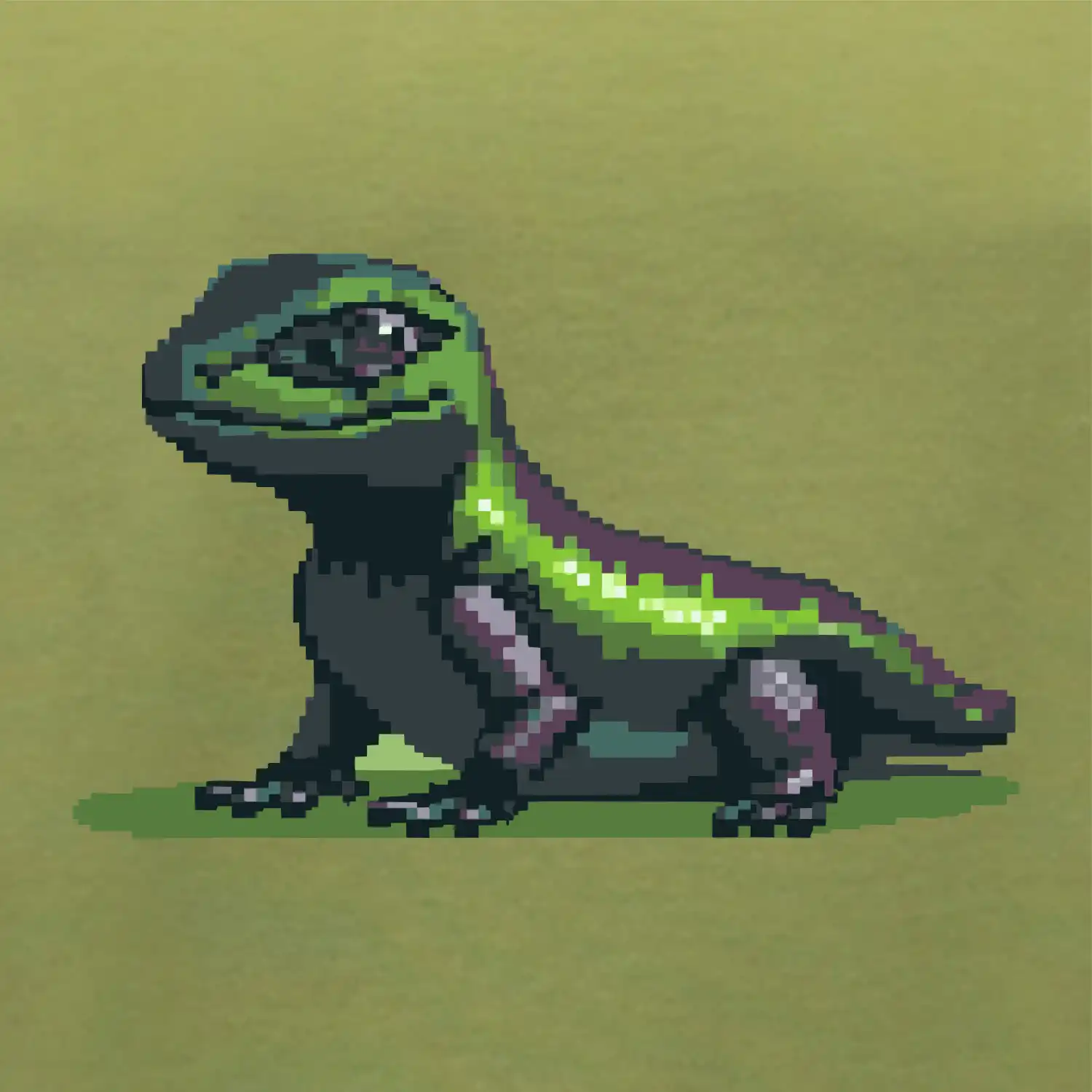 Leguán pixel