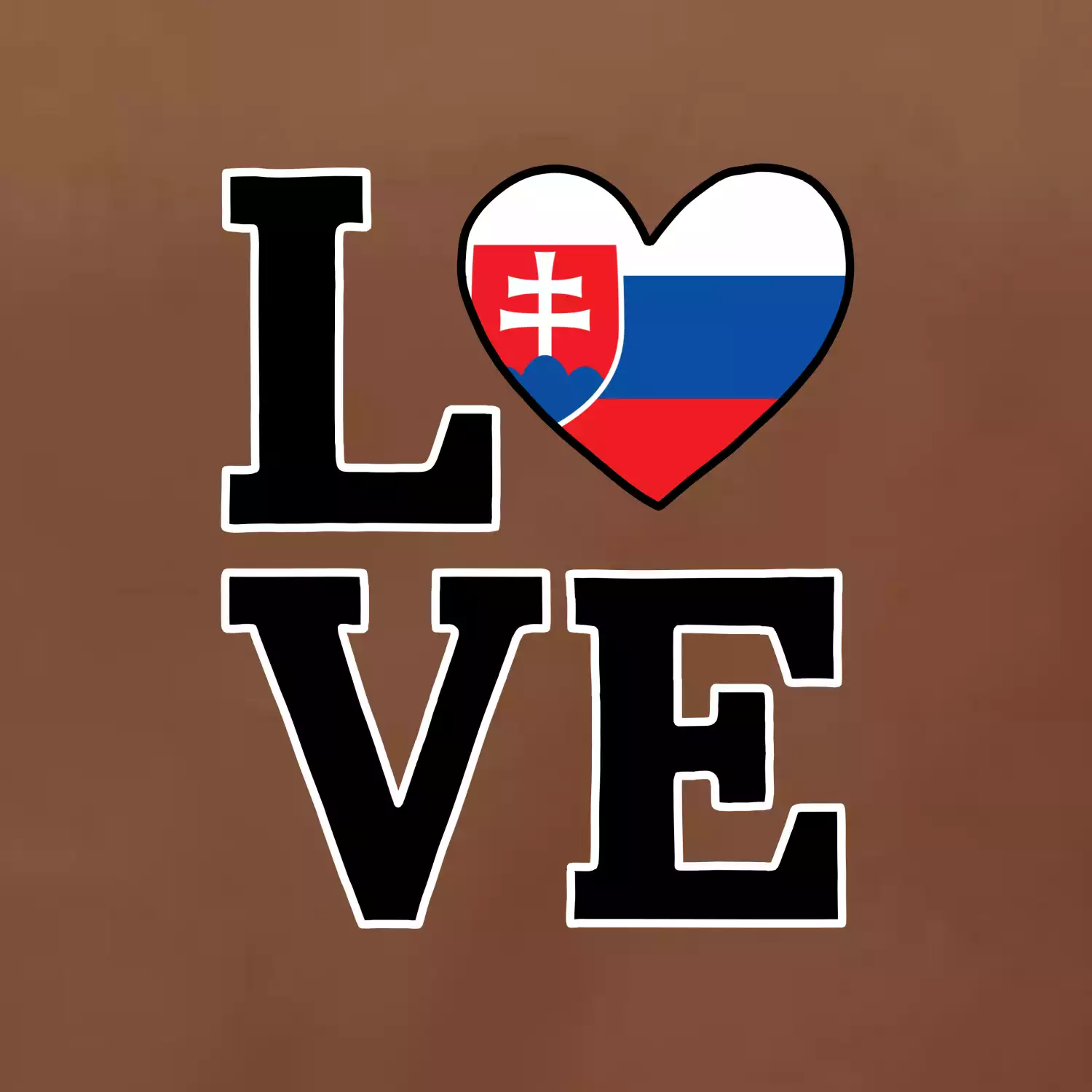 Love Slovenská vlajka