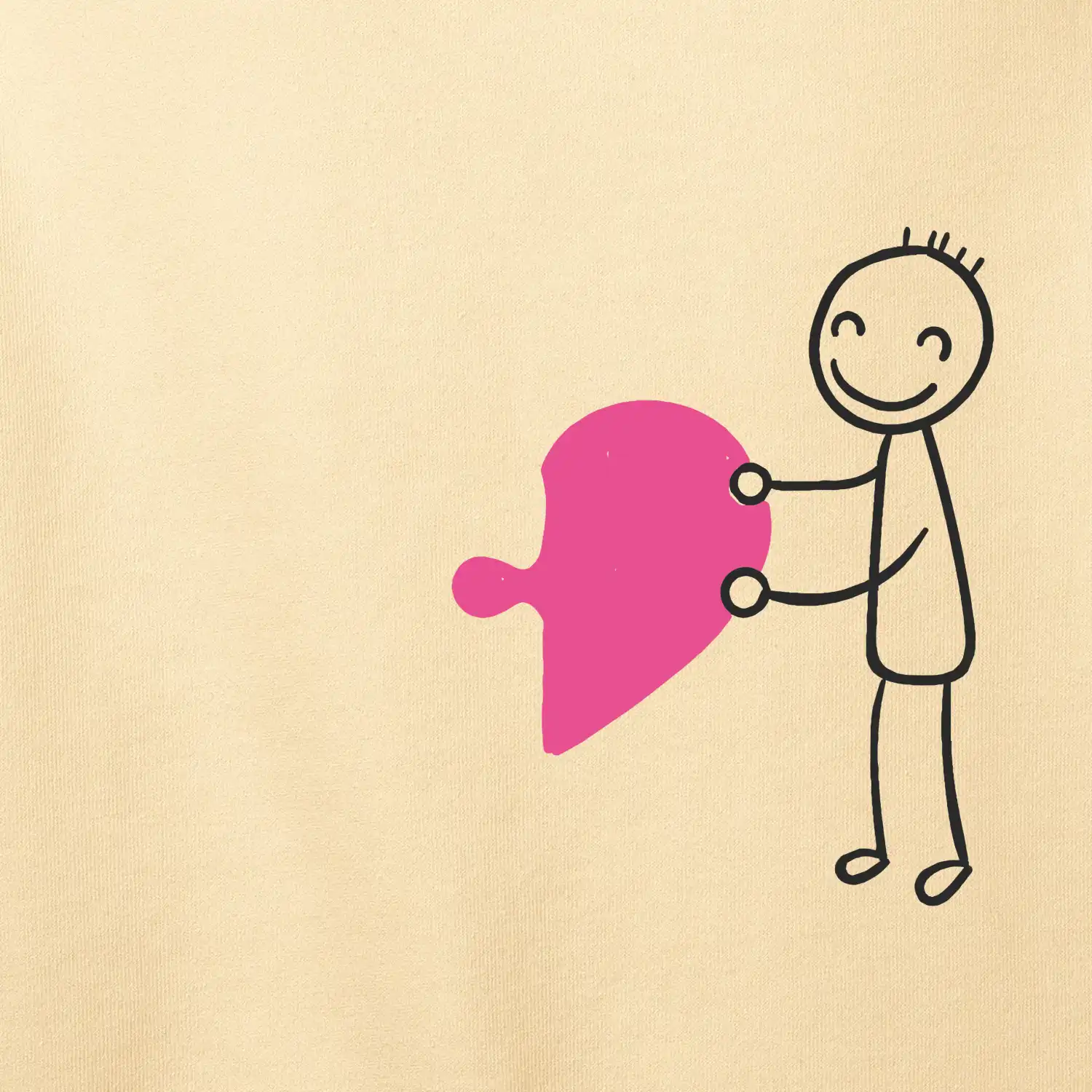 Párová trička puzzle postavička