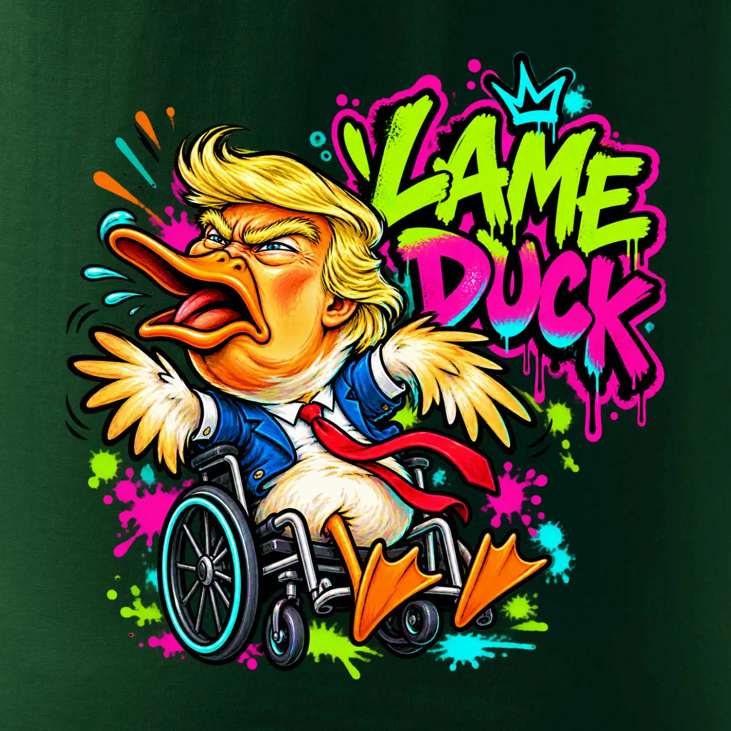 Trump lame duck graffiti