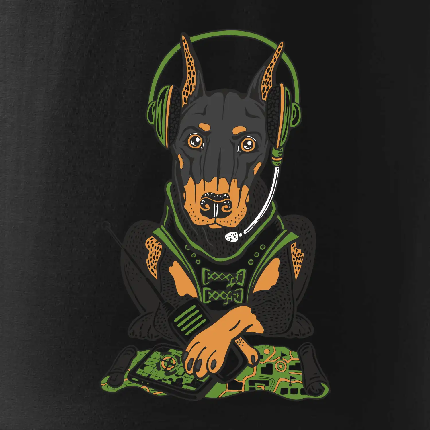 Bojový dobrman (Pecka design)