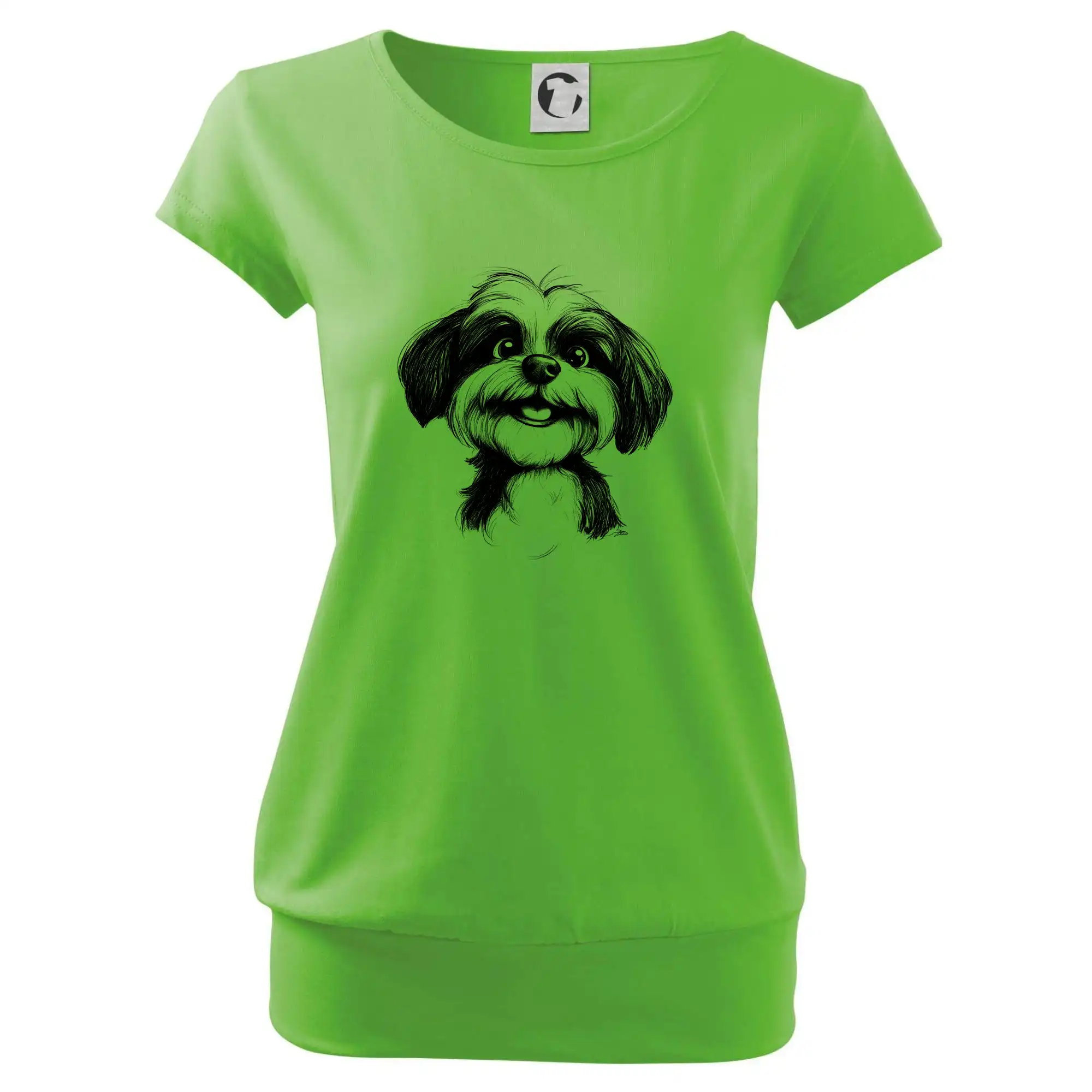 Lhasa Apso karikatura hlava