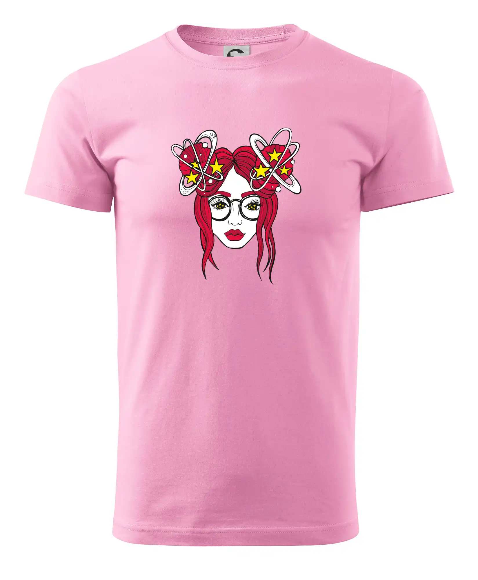 Grafické tričká - Magická červenovláska (Pecka design) - Pánske tričko nižšej gramáže