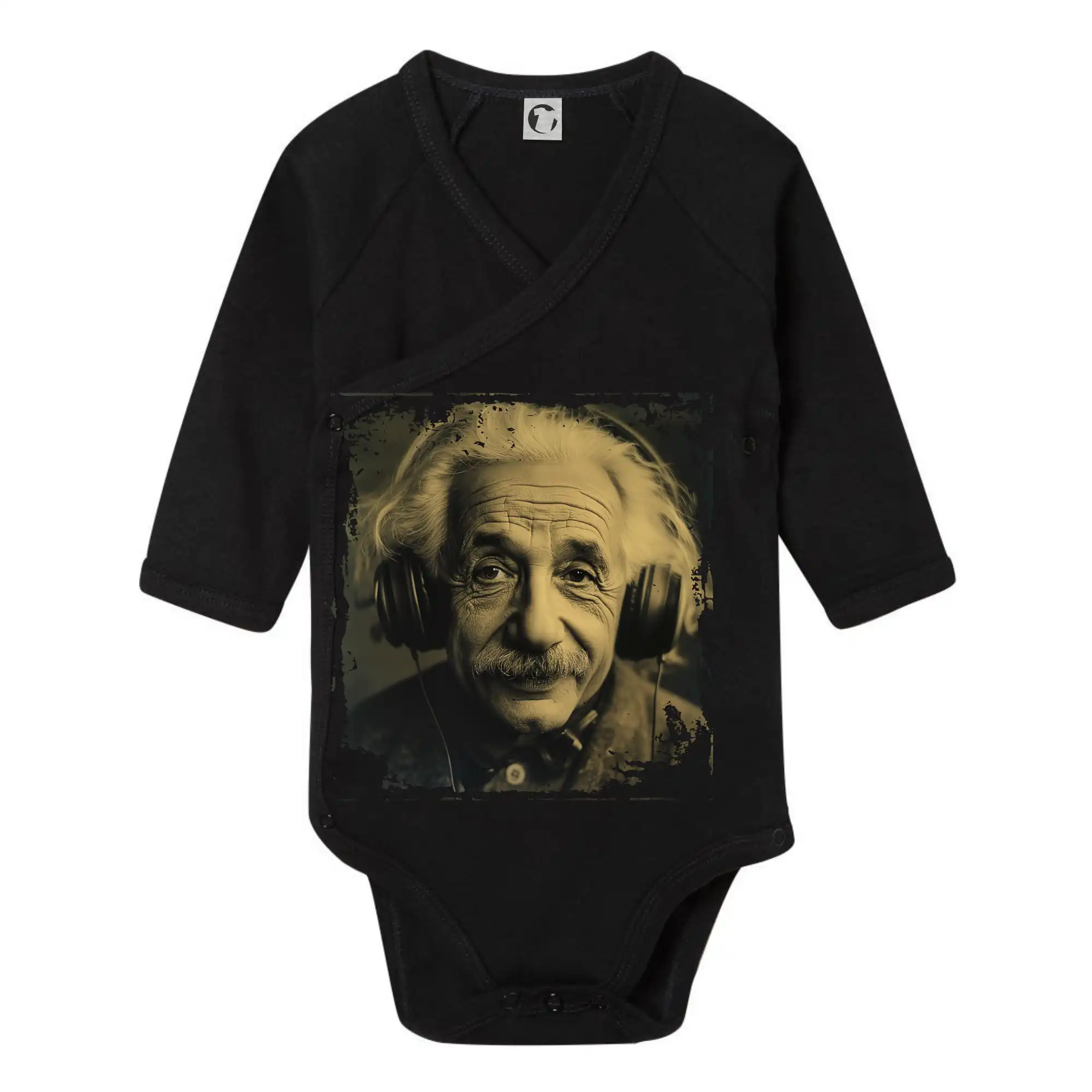 Albert se sluchátky