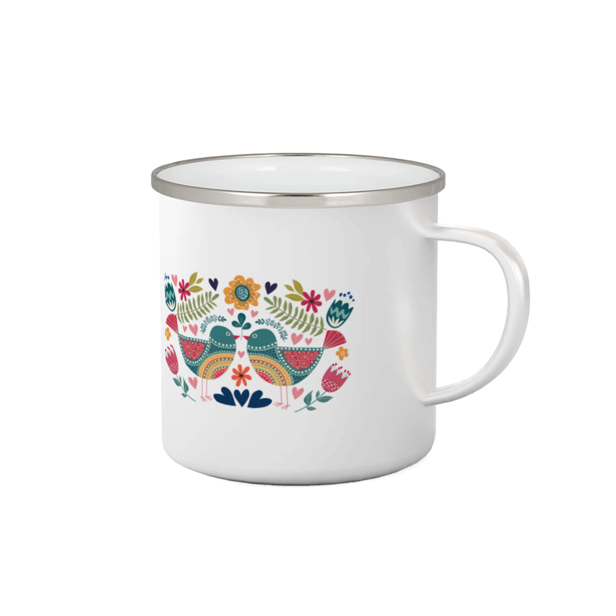 Folklor - dva barevní ptáčci