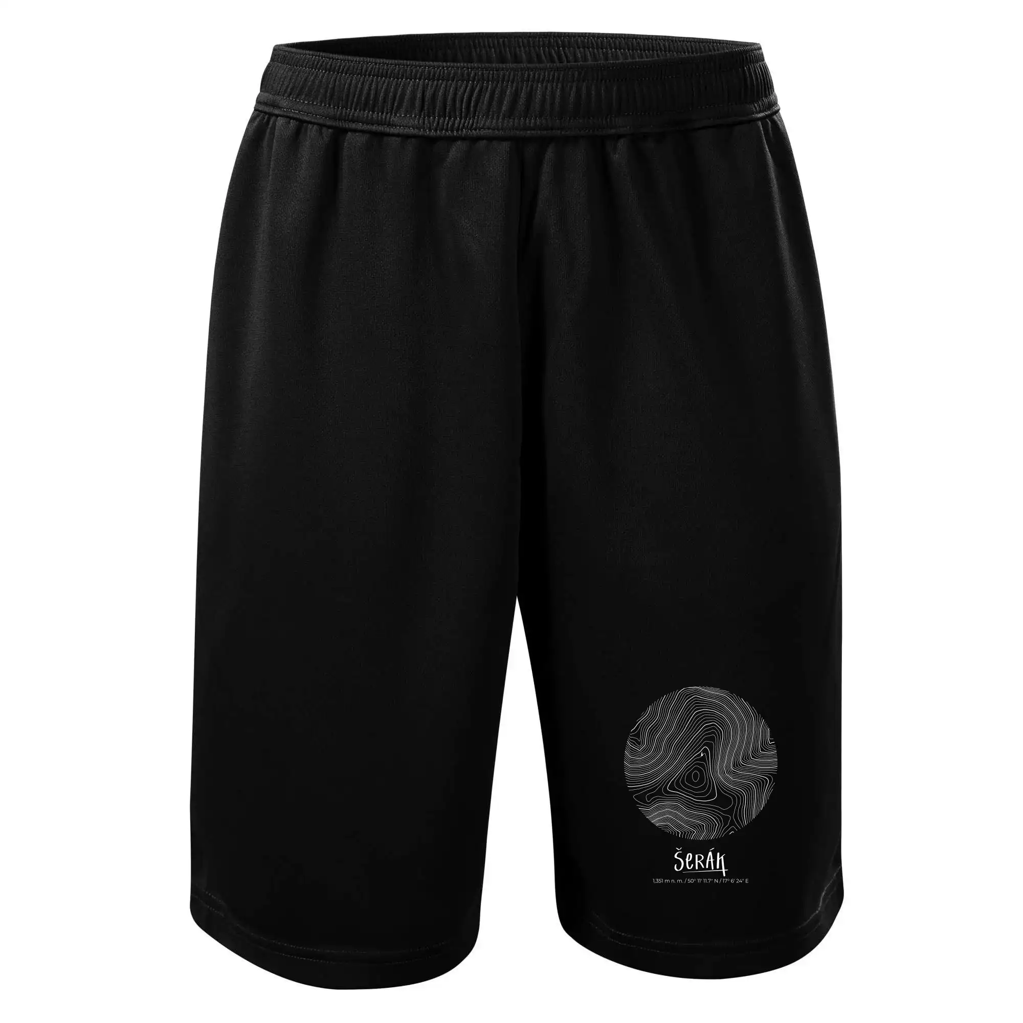 Šerák - vrstevnice v kruhu