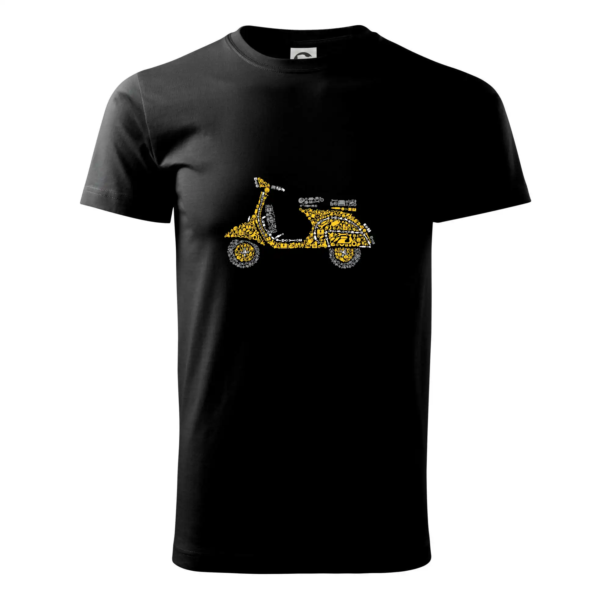 Tričko sa skútrom - Scooter icons - Tričko extra veľké  (5-8XL)