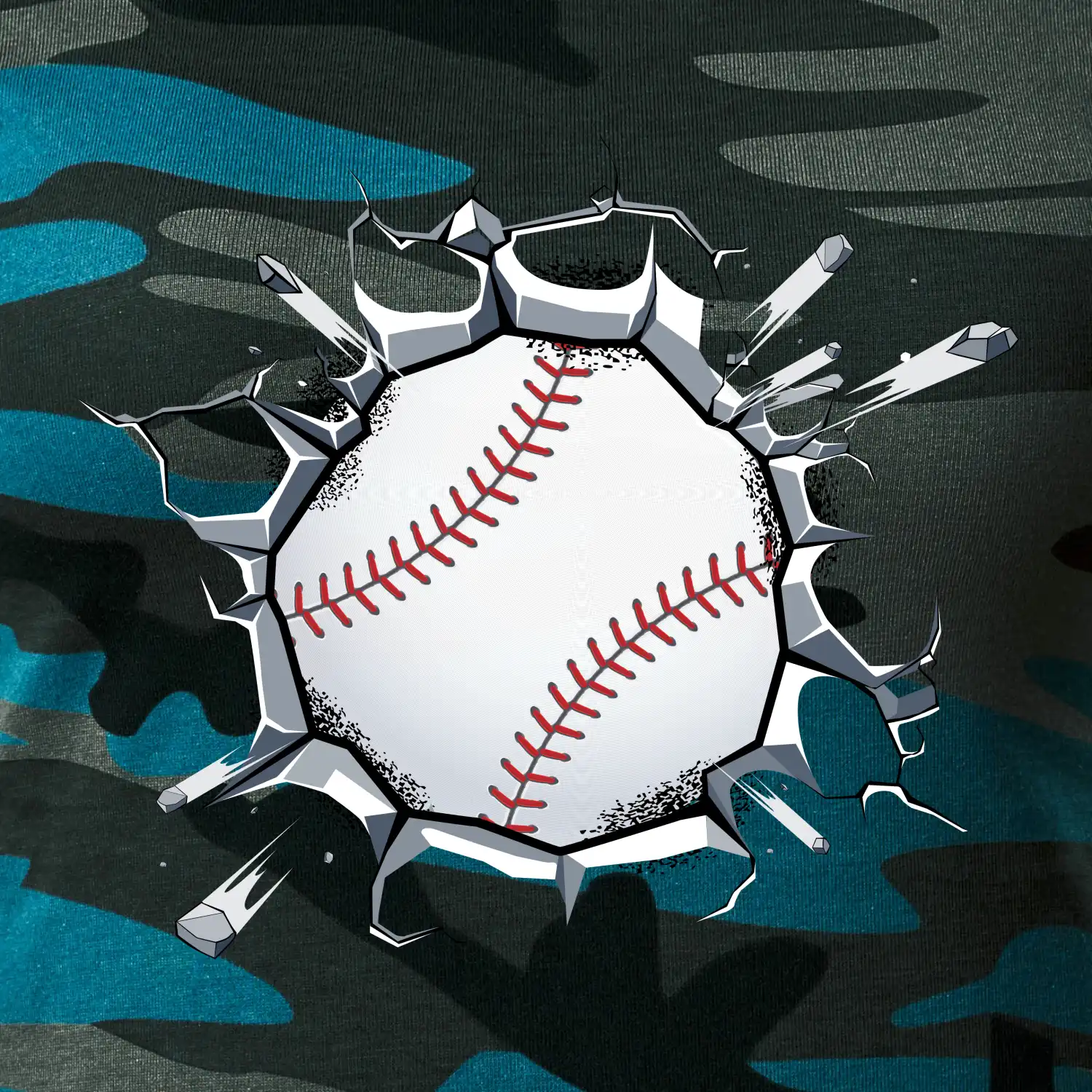 Baseball míč v triku