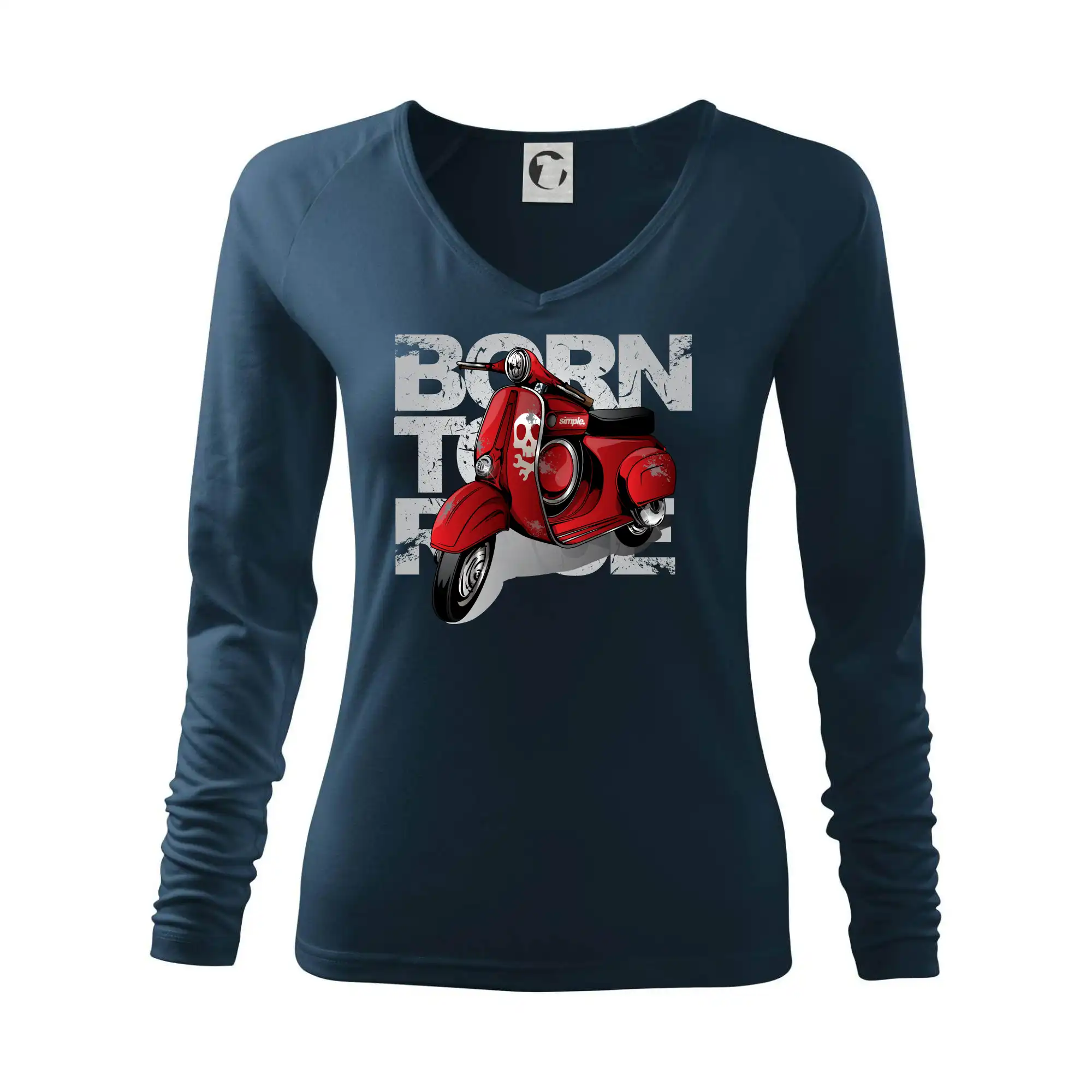 Scooter born to ride red