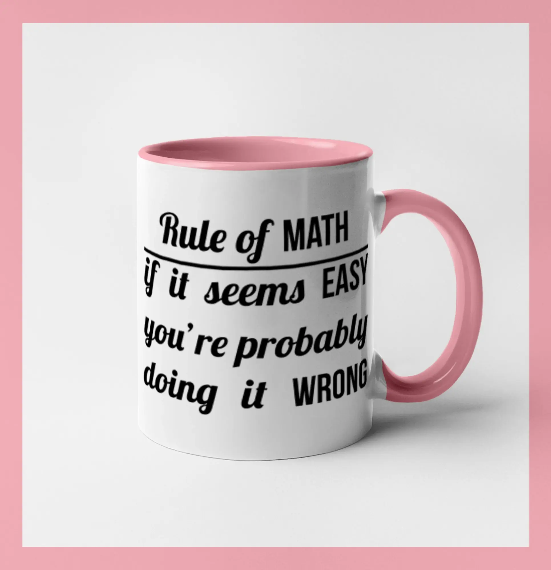 Vtipné tričká pre matematiky - Rule of math - Hrnček 