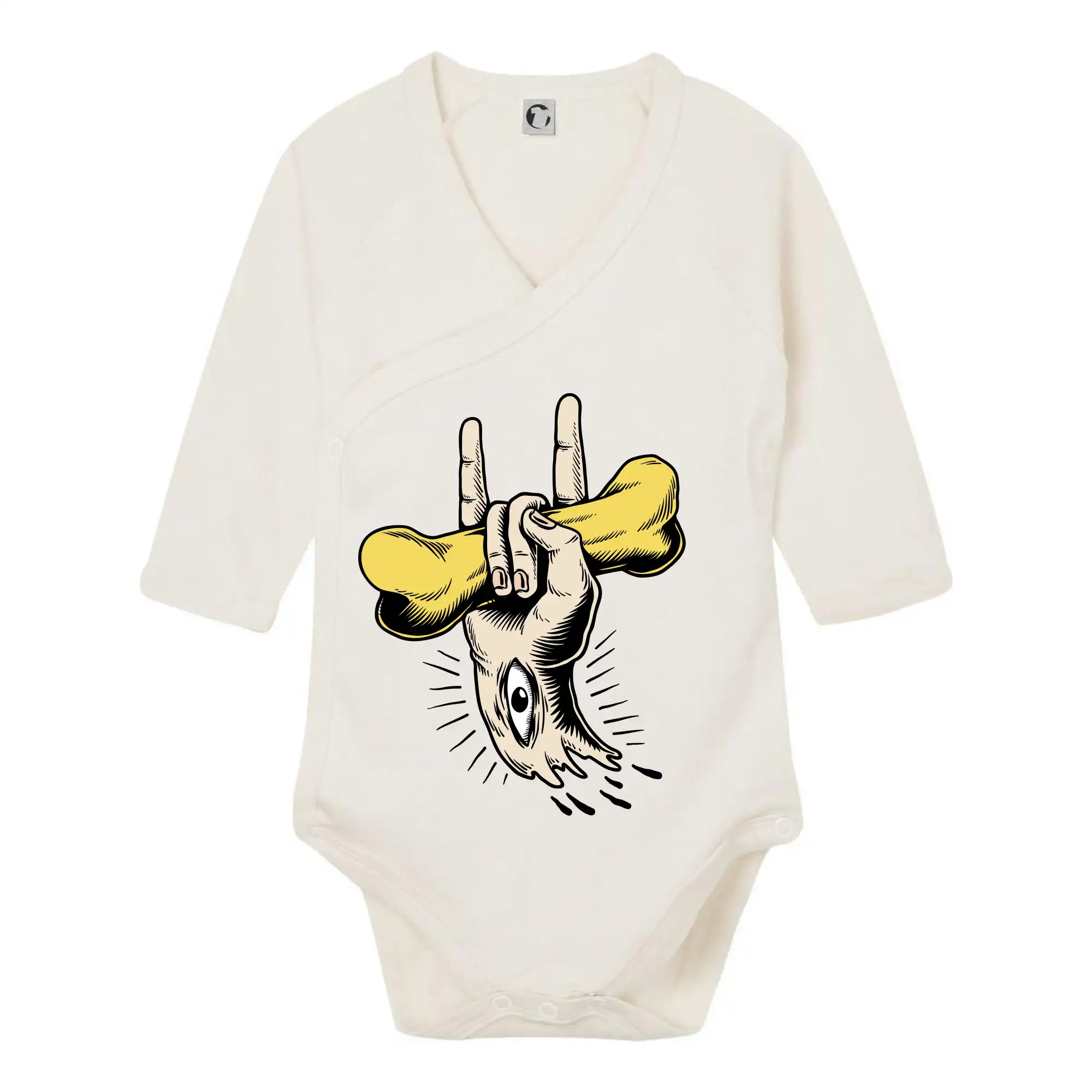 Rocková ruka kost a oko