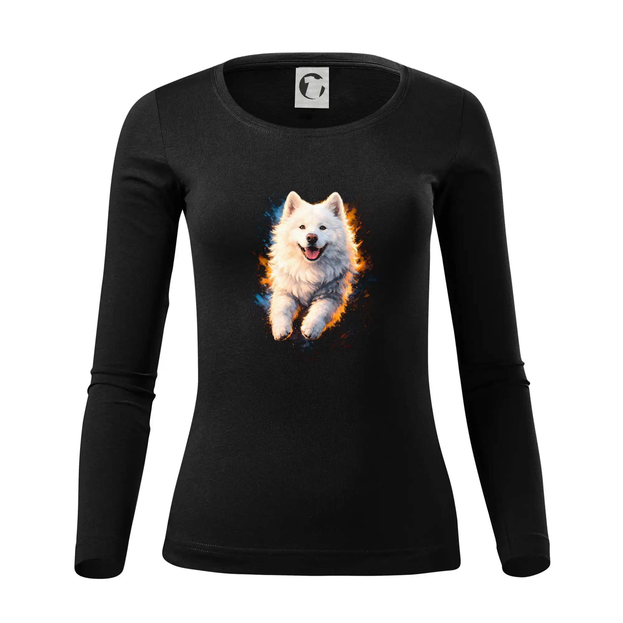 Ostatné psie plemená - Obrázok poltón Čau čau - Dámske tričko FIT-T LS - zužené