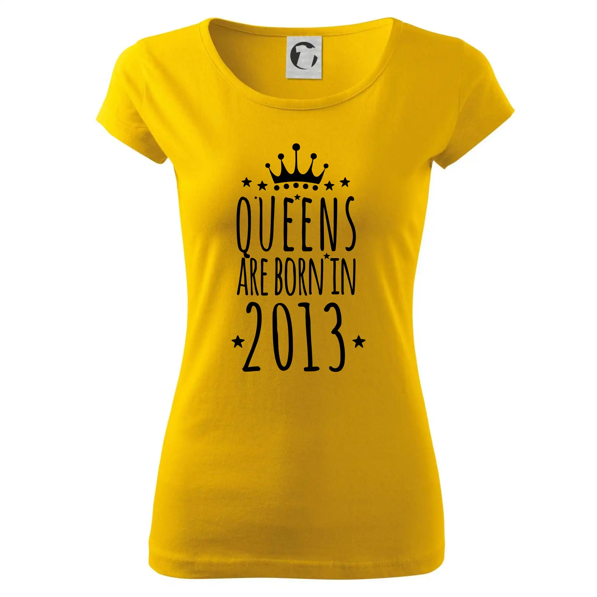 Tričká k narodeninám - Queens are born in 2013 - Dámske tričko Pure