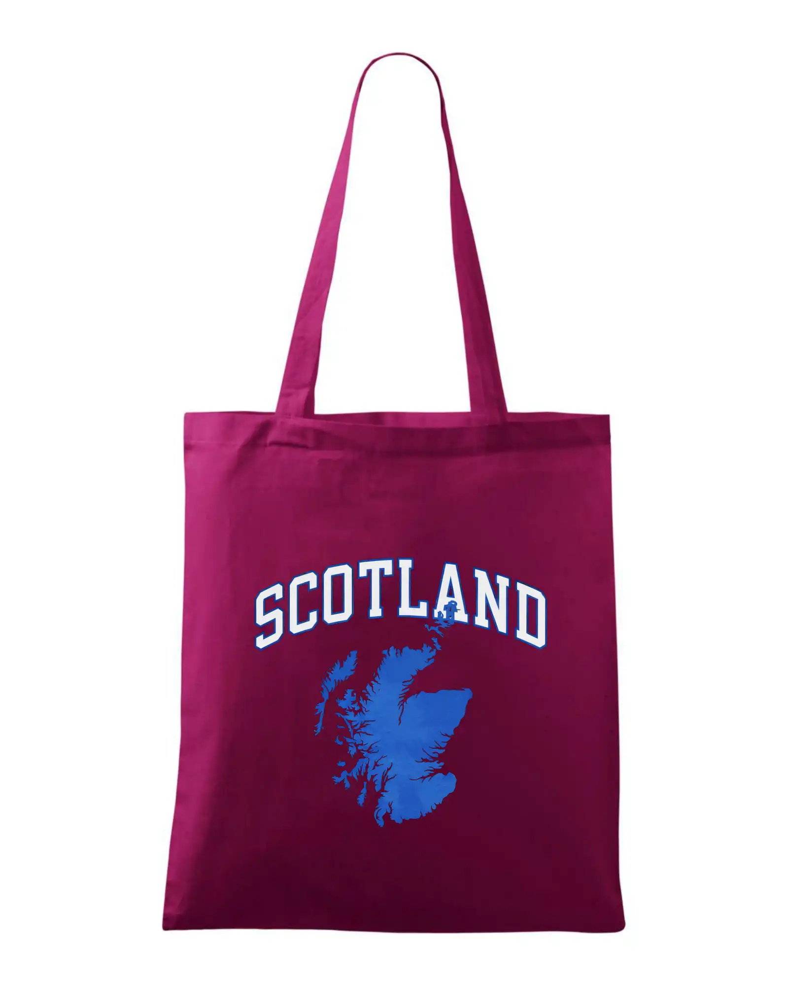 Ostatné mestá / miesta - Scotland nápis s mapou - Taška bavlnená
