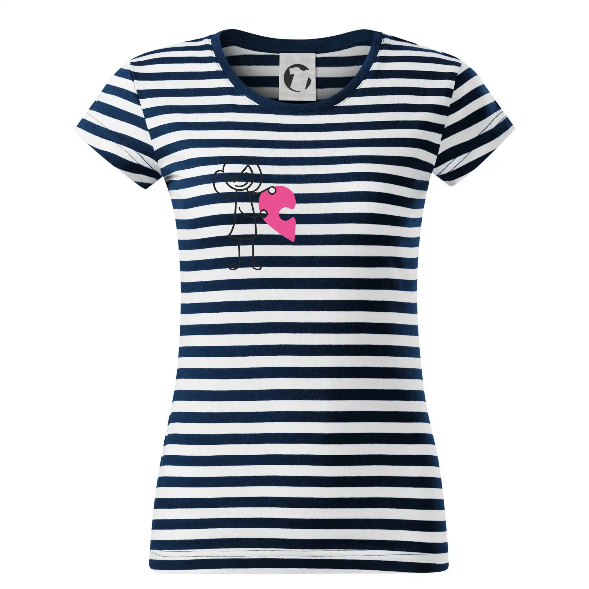 Párové tričká puzzle postavička - Tričko na vodu