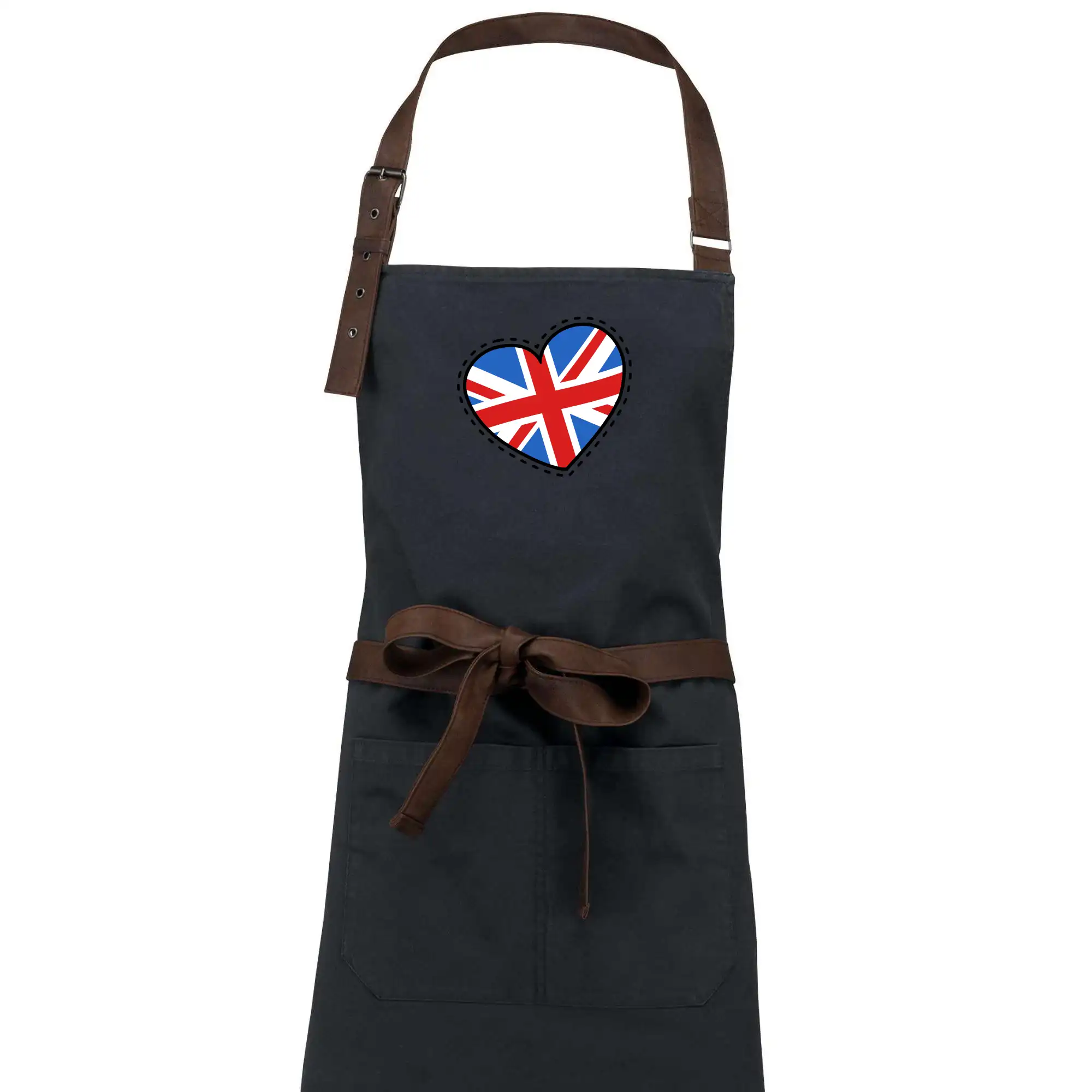 Tričká Anglicko - Británia srdce veľké - Zástera Vintage