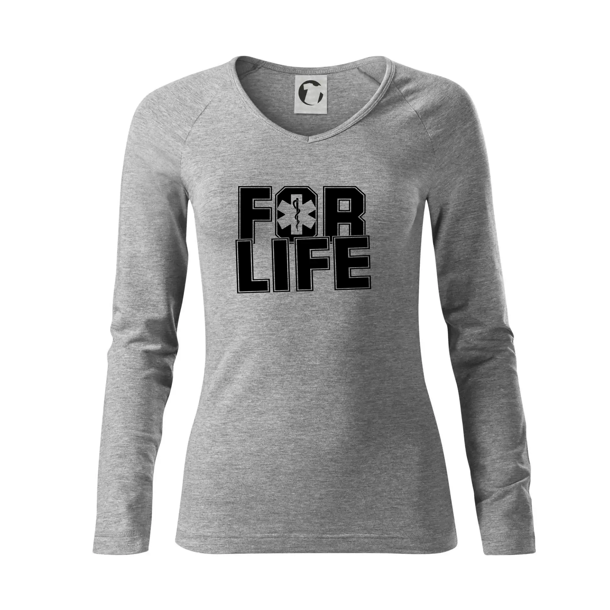 Tričká a mikiny pre záchranárov a lekárov - Kvalitné oblečenie pre zdravotníkov - For Life - Tričko dámske Elegance