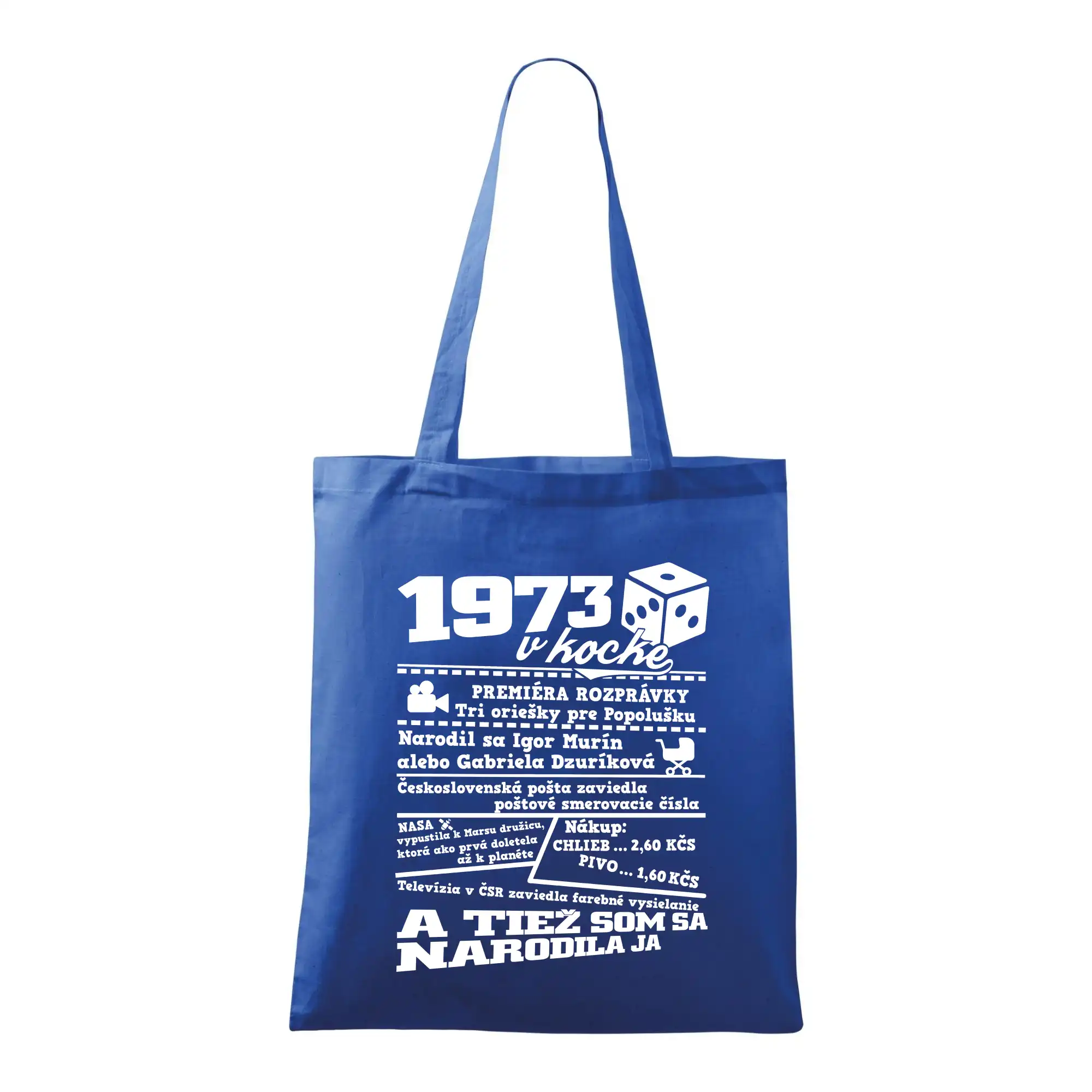 Narodeniny v kocke - 1973 v kocke - Taška bavlnená